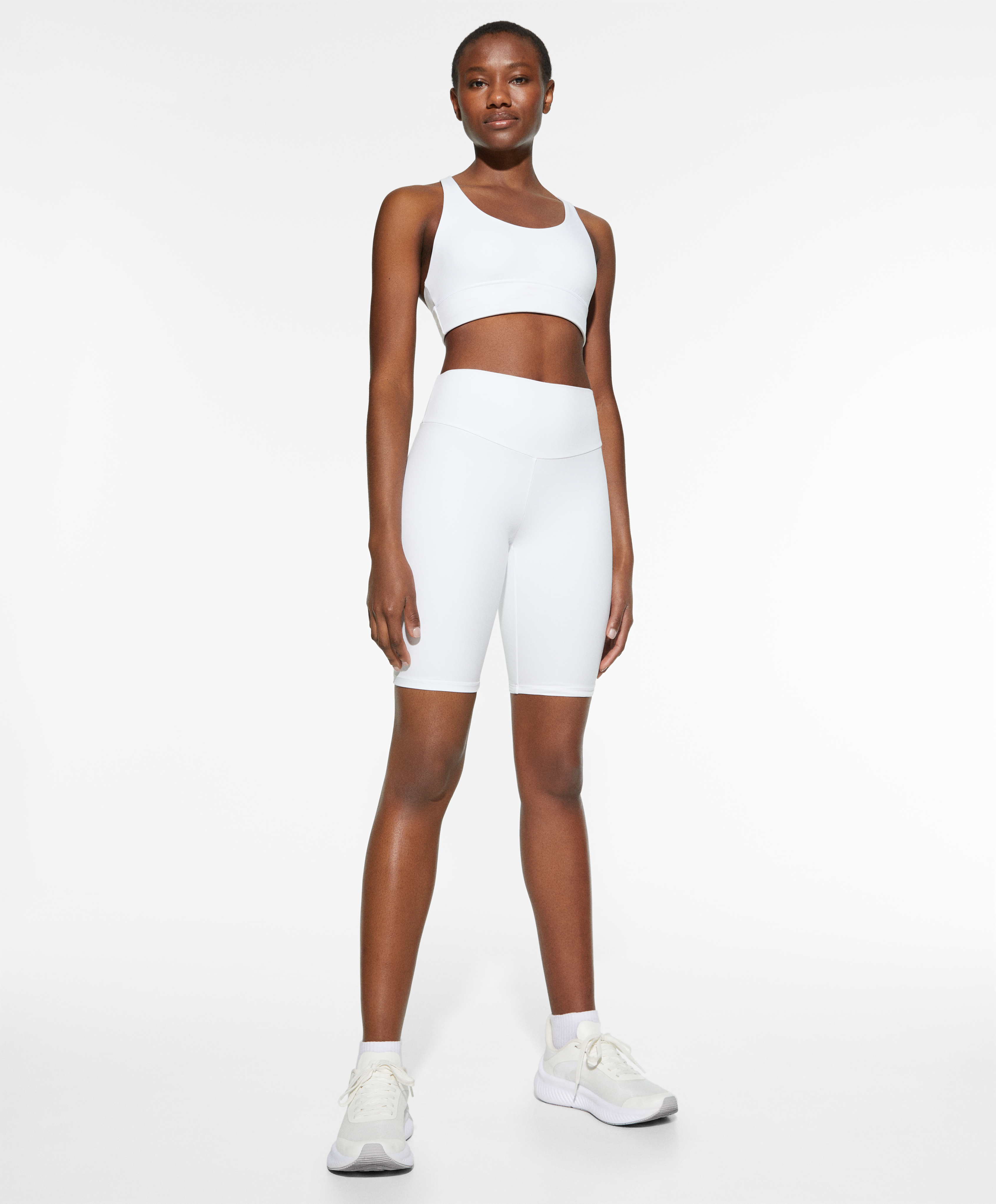 Witte Comfortlux complete look met wielrenlegging