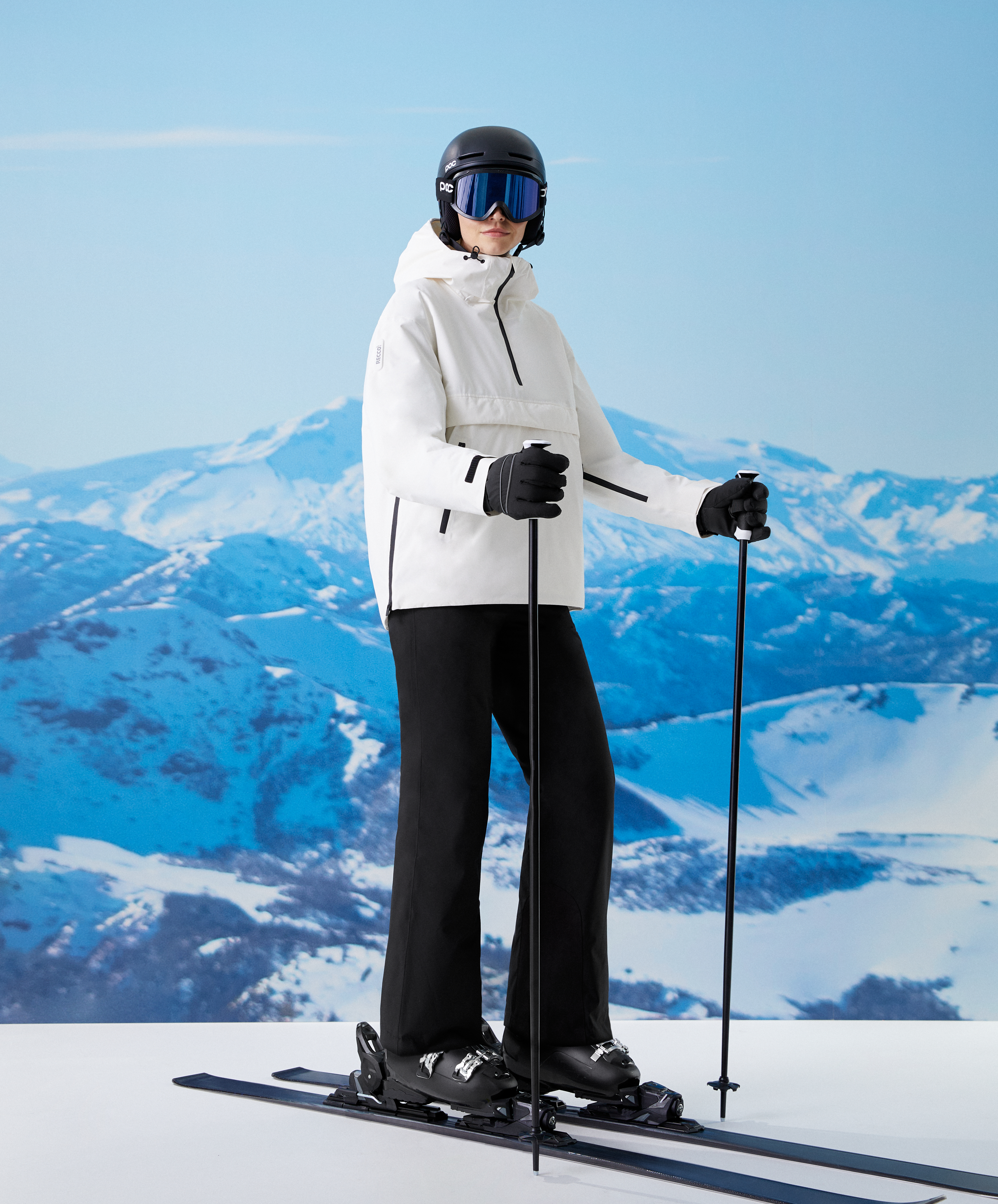 Total look de ski blanc