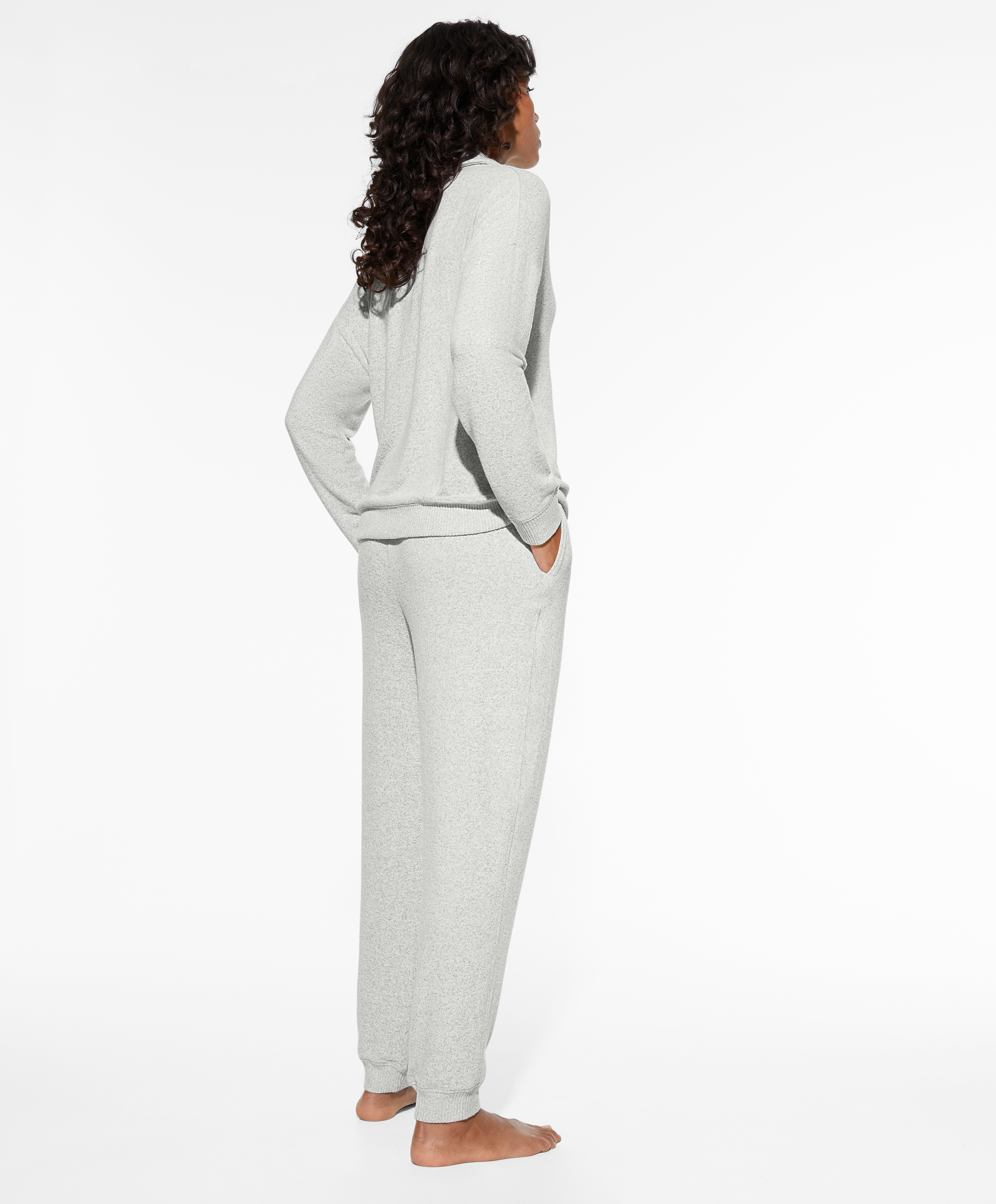 Grey long pyjama set OYSHO United States