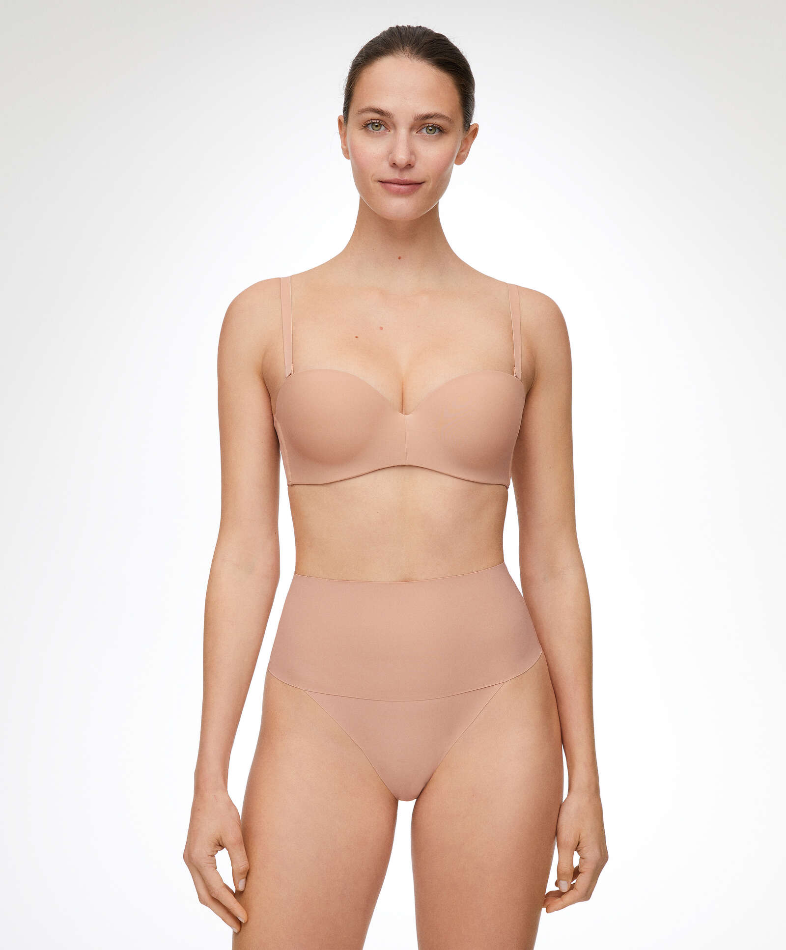 Oysho High-waisted invisible laser-cut thong - 136644398-990