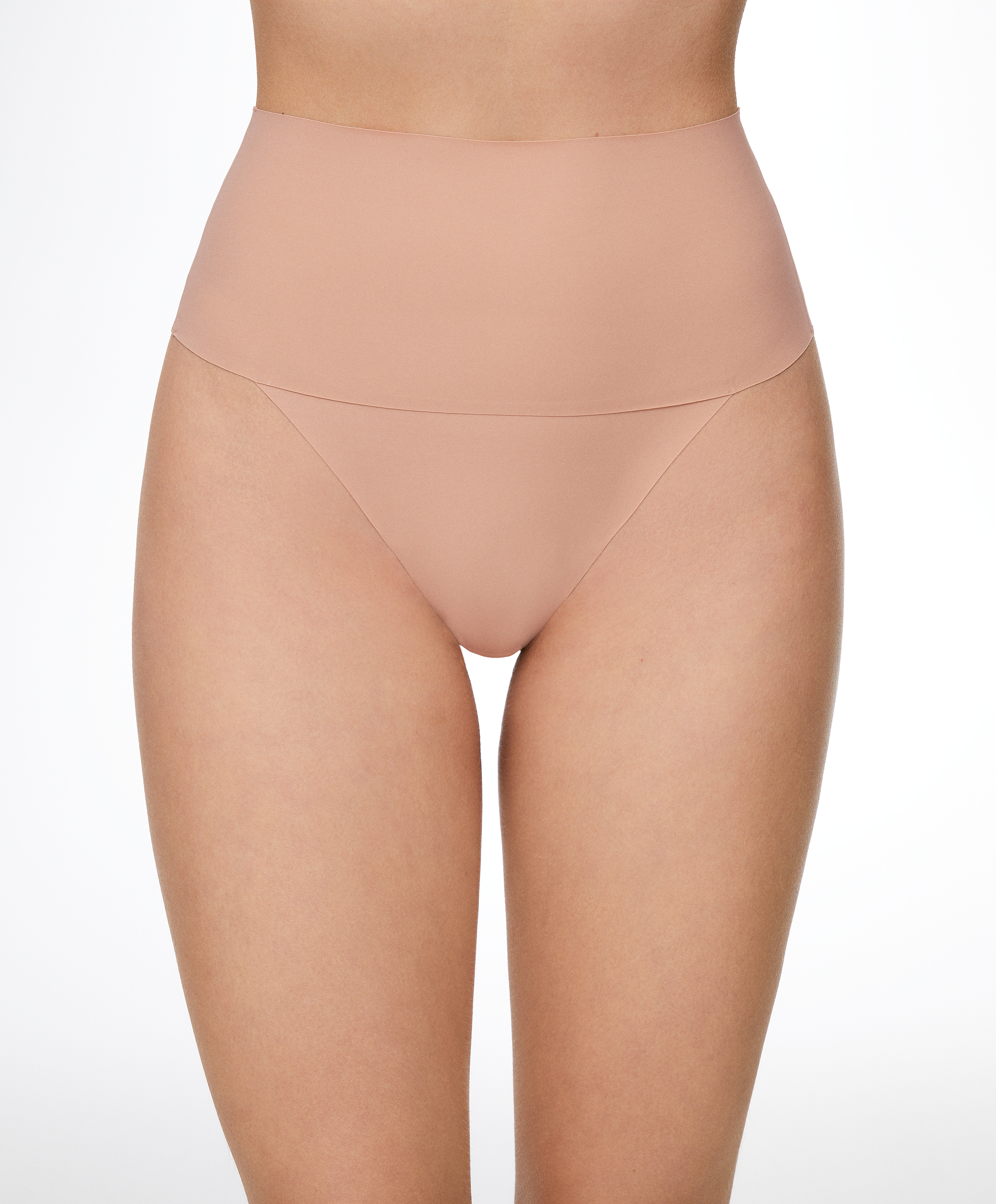 Seamless laser cut outlet tummy control panties