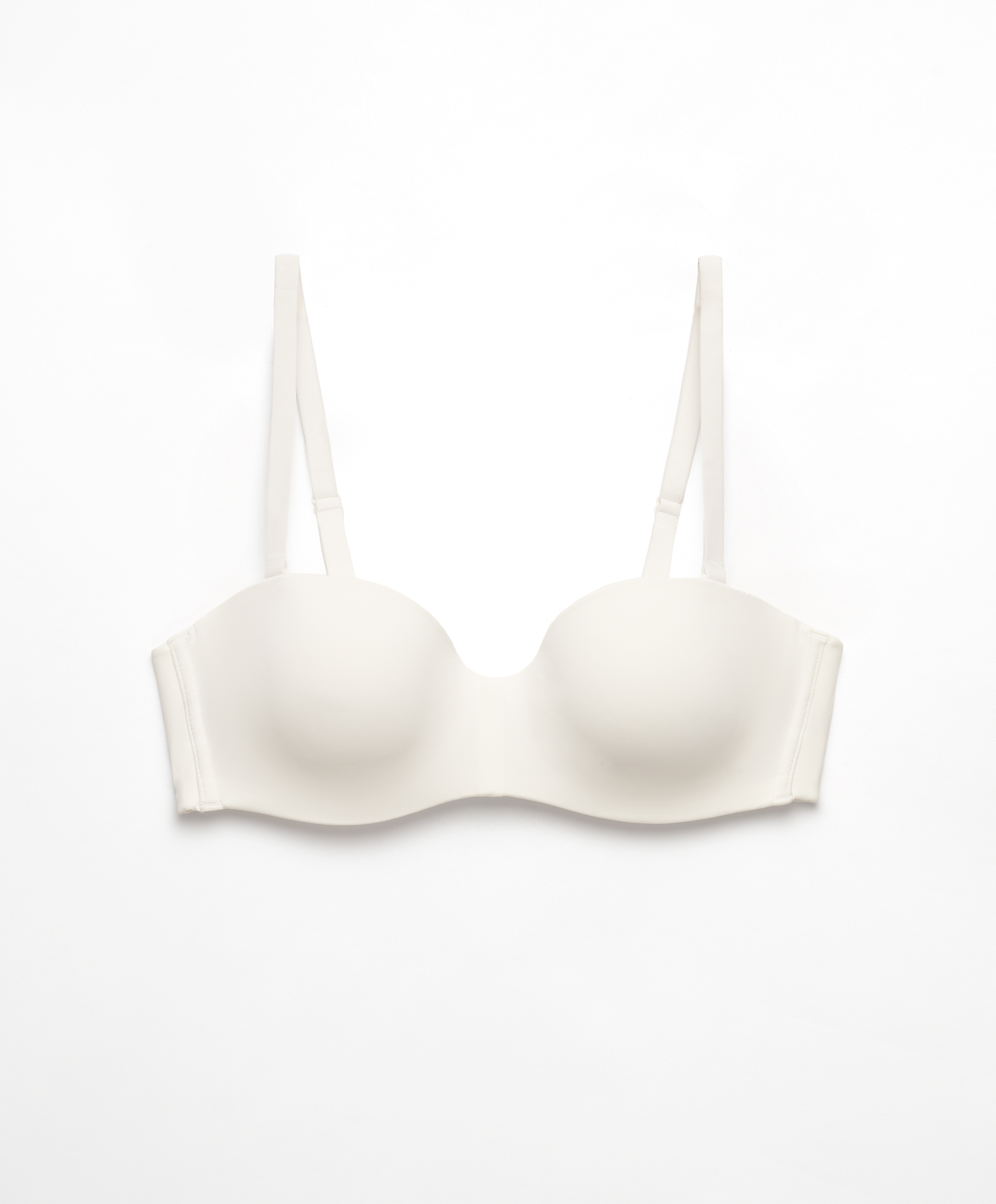 Polyamide blend bra with removable straps