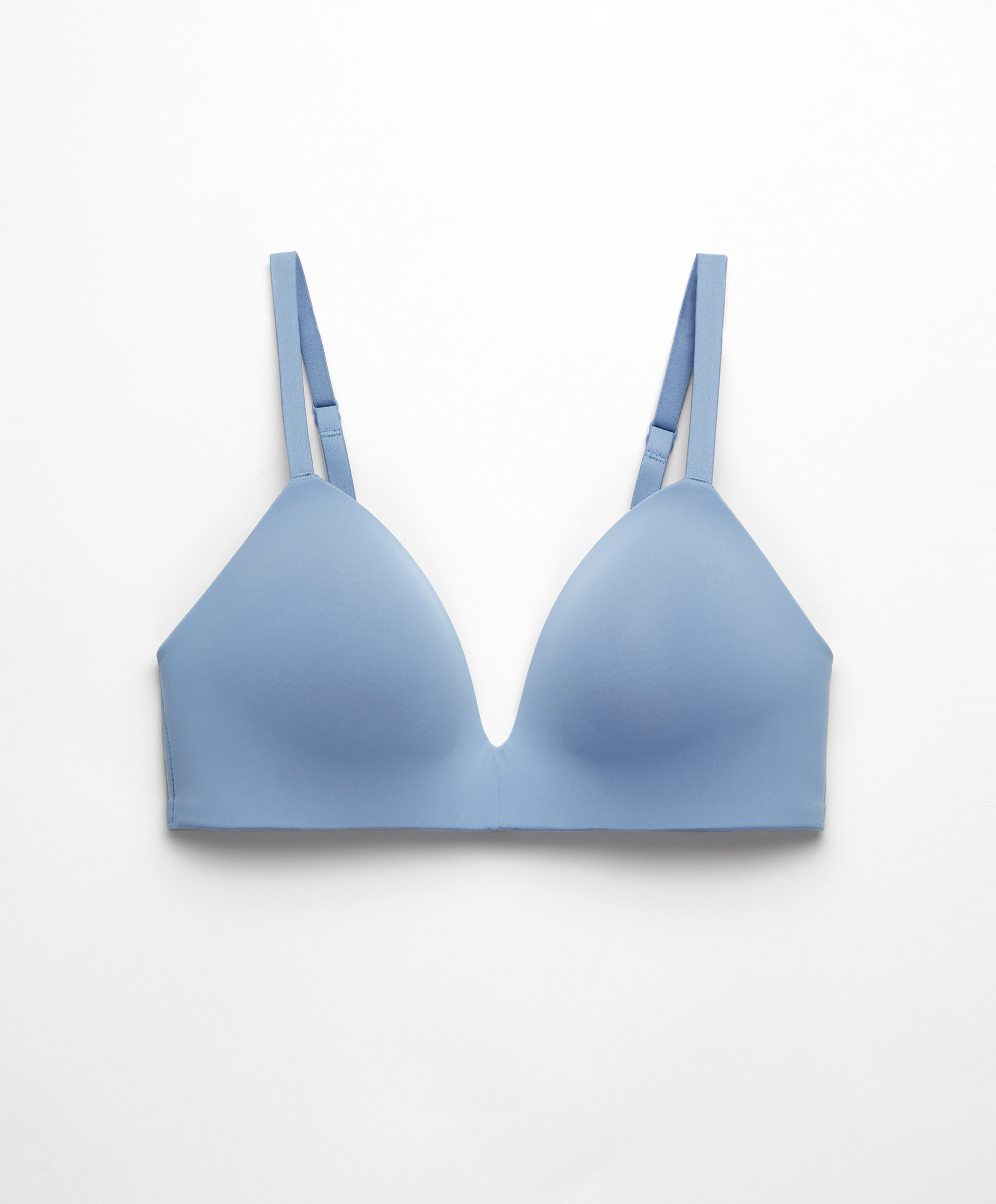 Polyamide blend push-up triangle bra