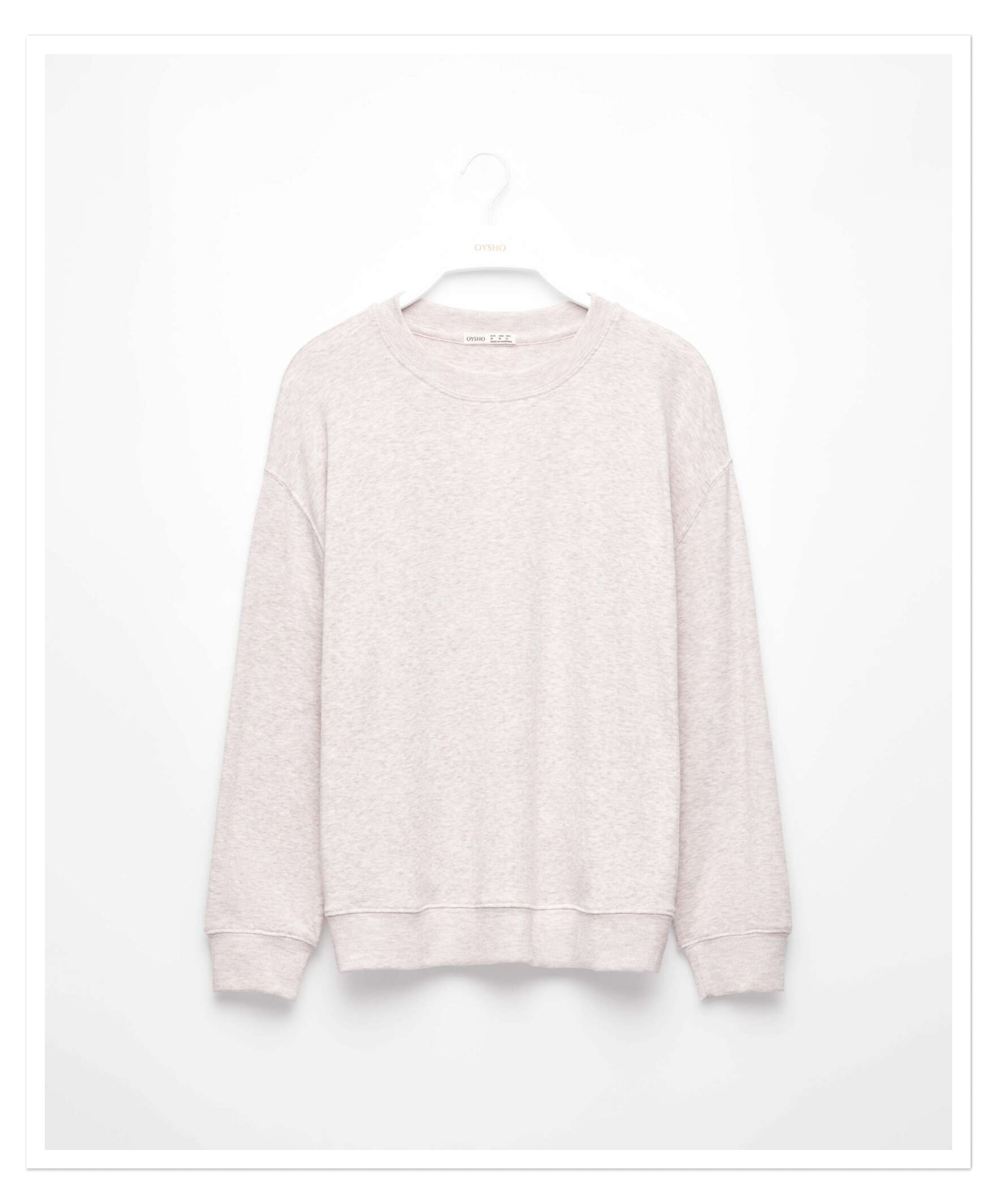 Soft touch long-sleeved sweatshirt