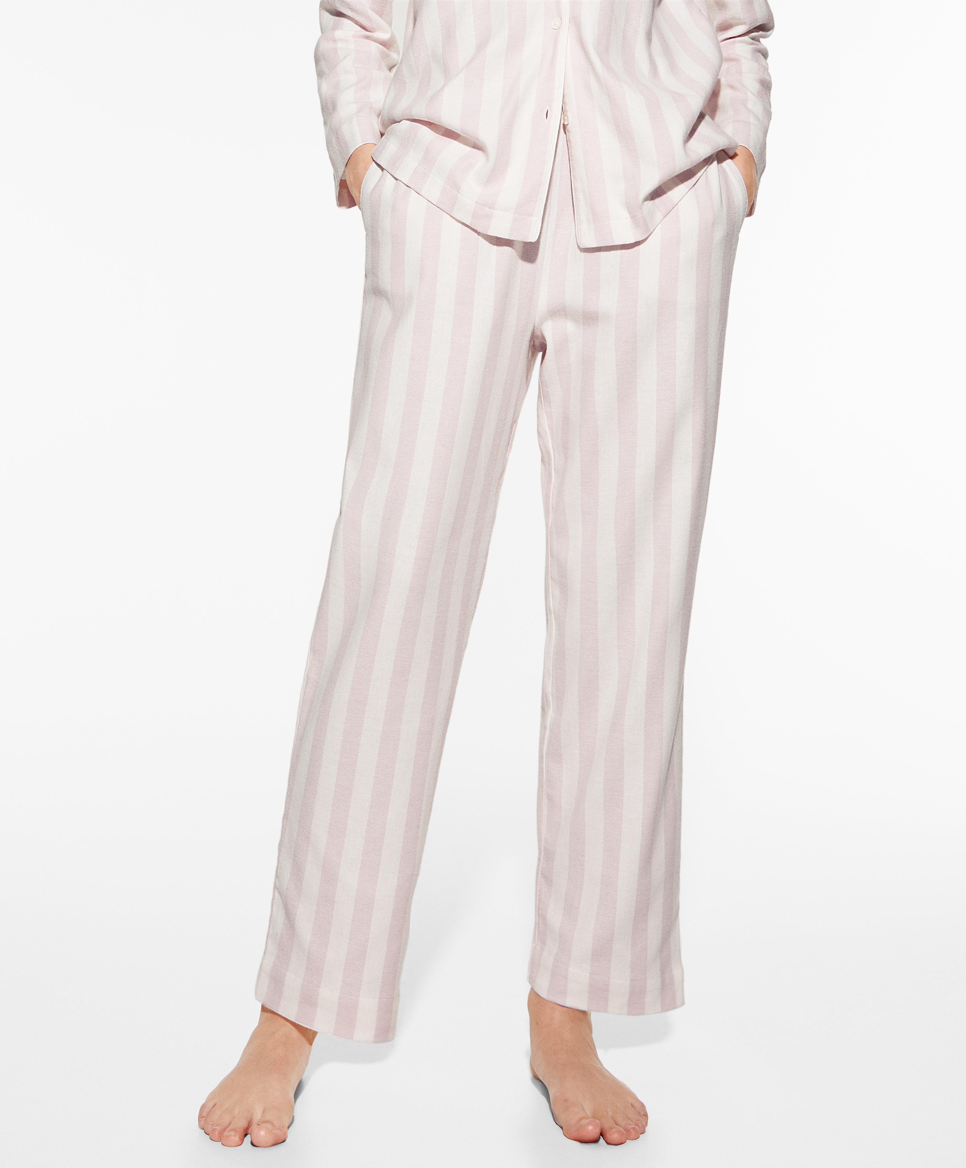 Extrawarm striped trousers