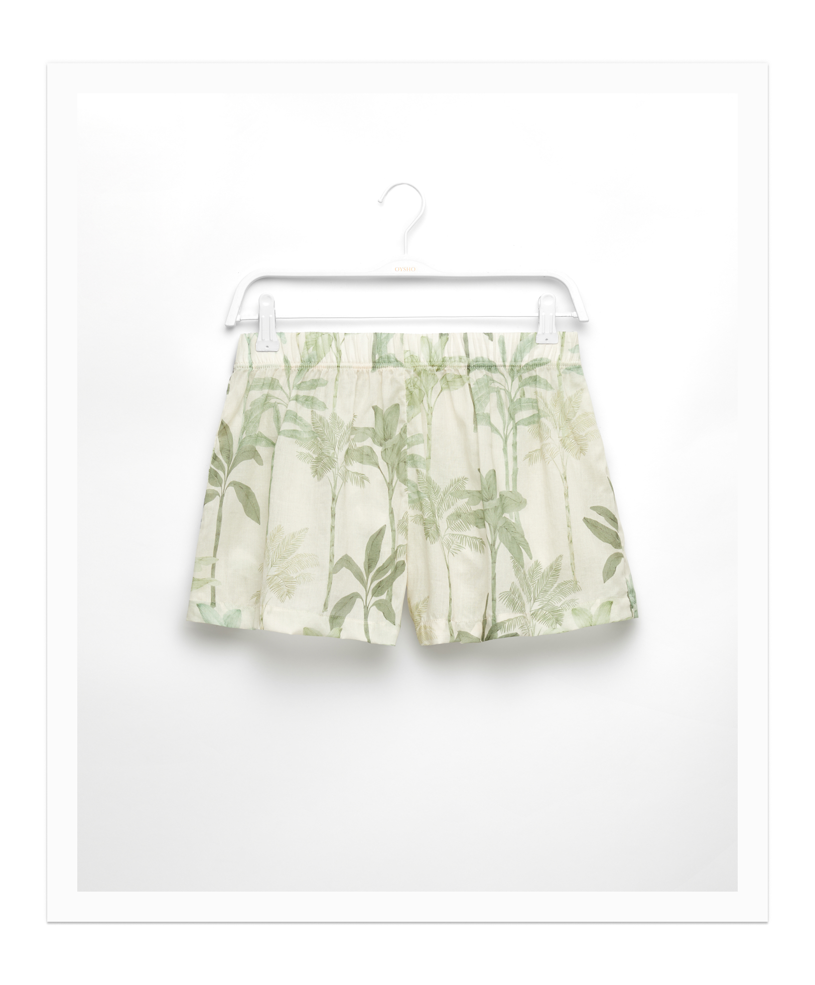 Shorts 100% algodón palmeras