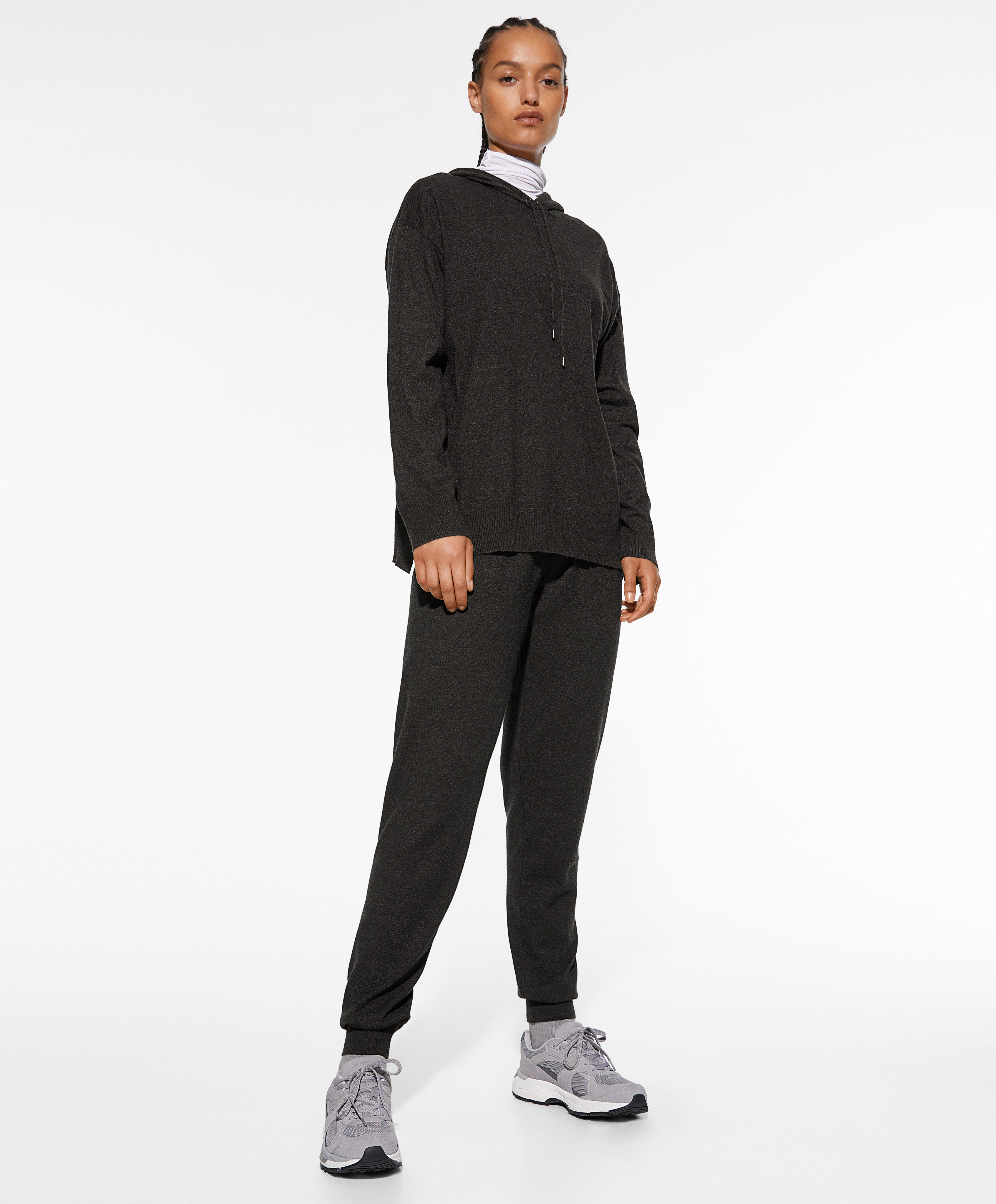 Fine knit tracksuit top