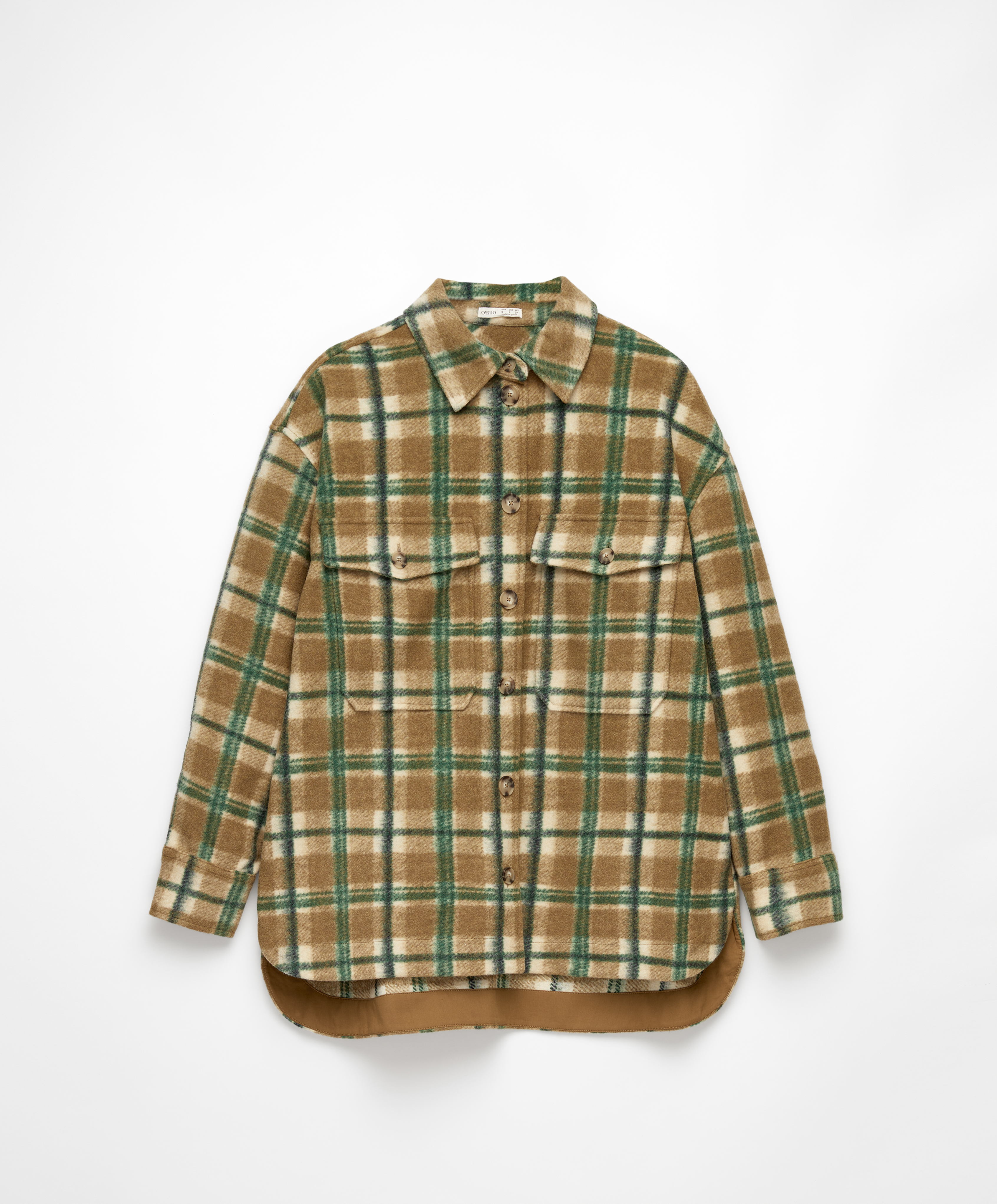 Sobrecamisa oversize online cuadros