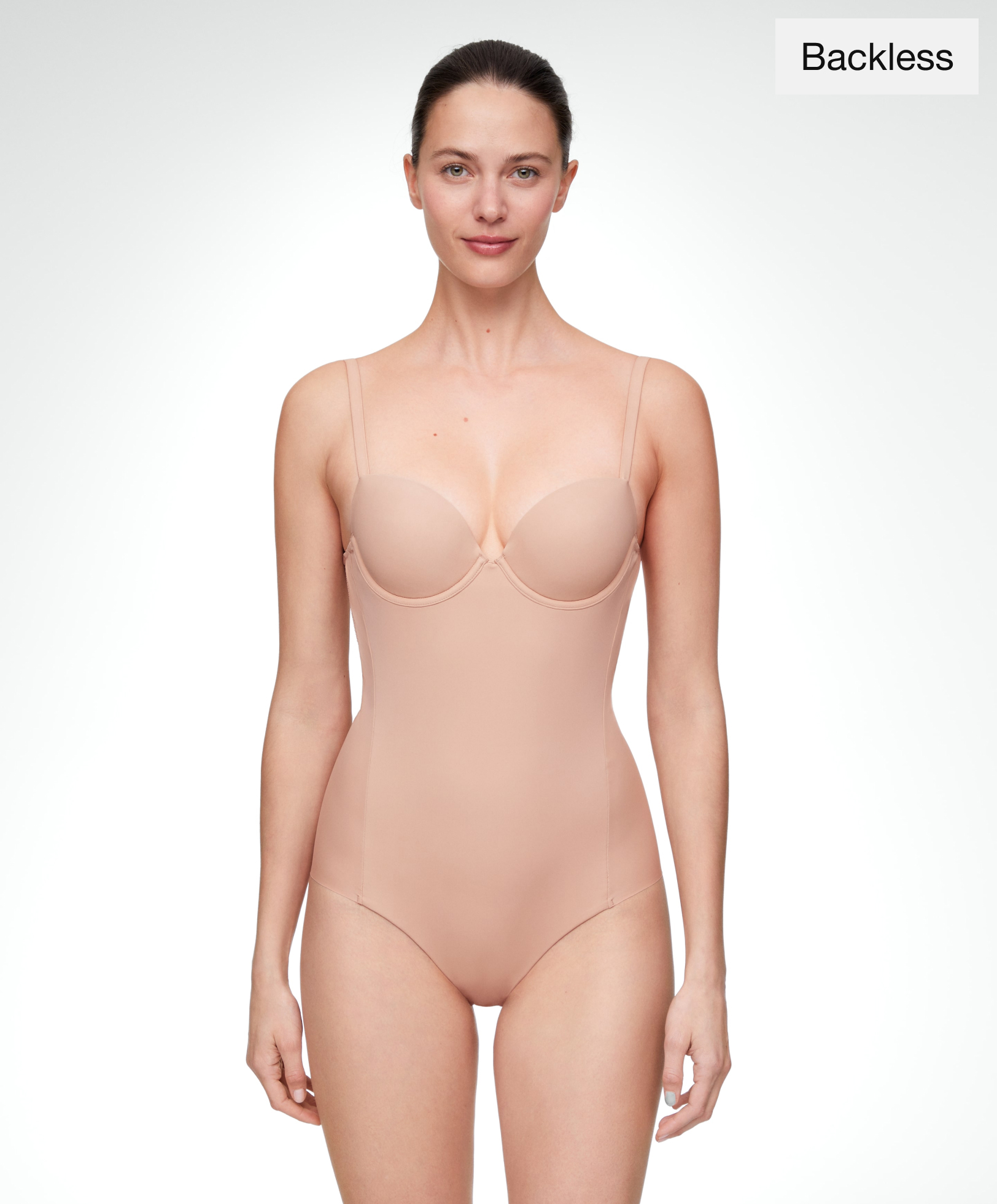 Polyamide strappy body with open back