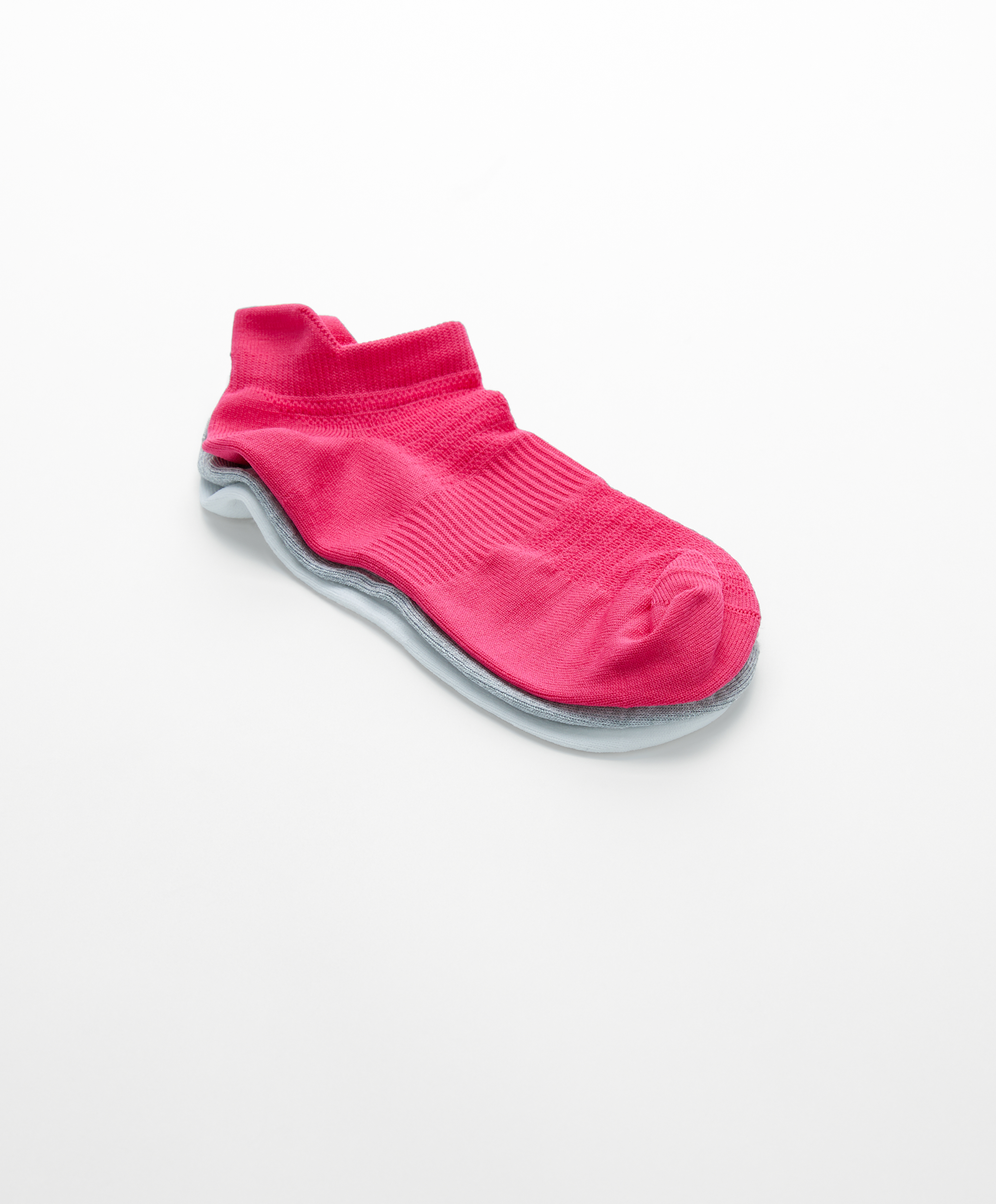 | Sneaker-Sportschuhe Socken Schweiz mit 3 für OYSHO Paar Lasche Polyamidmischung