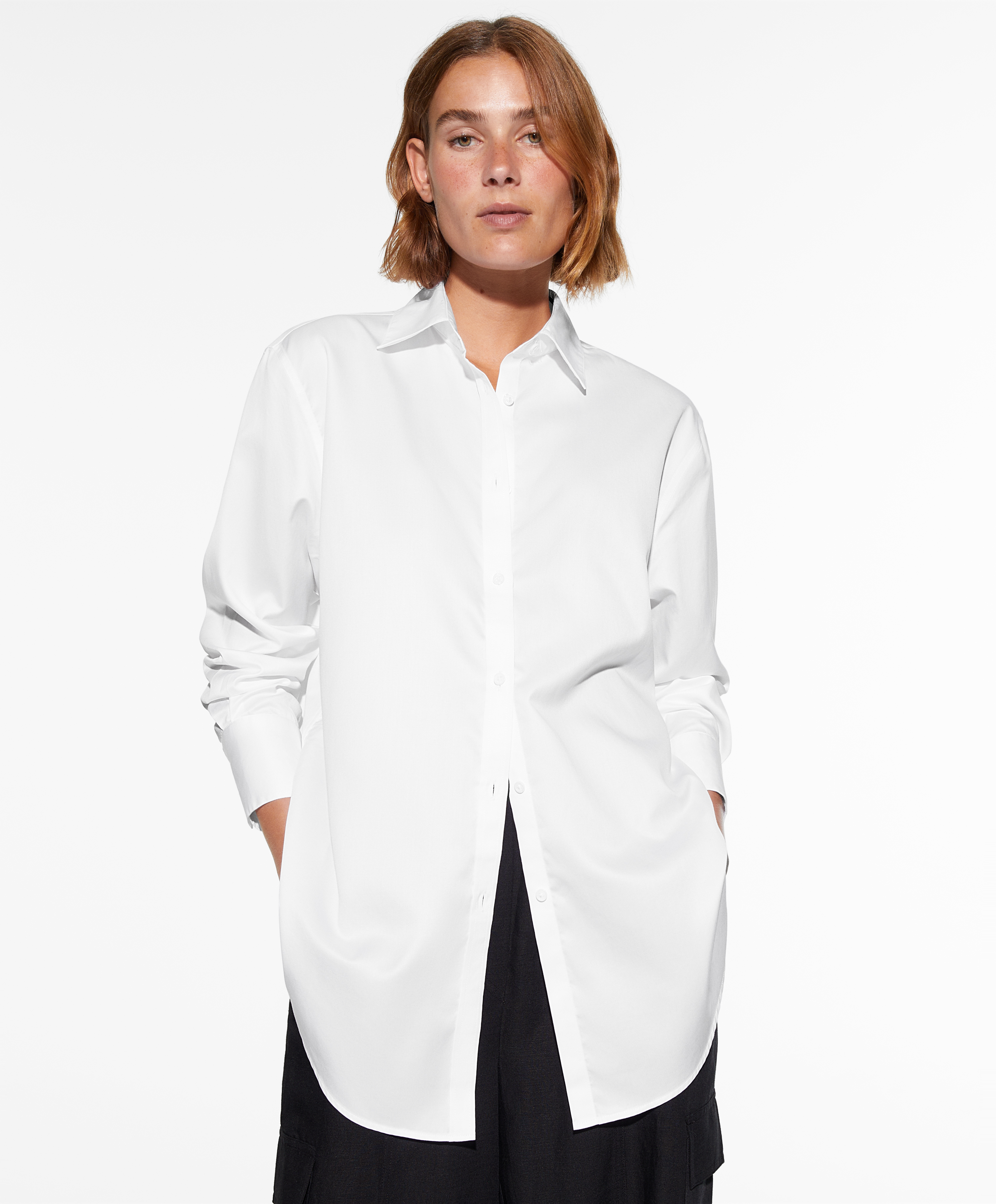 Chemise manches longues easy iron 100 coton OYSHO Andorra