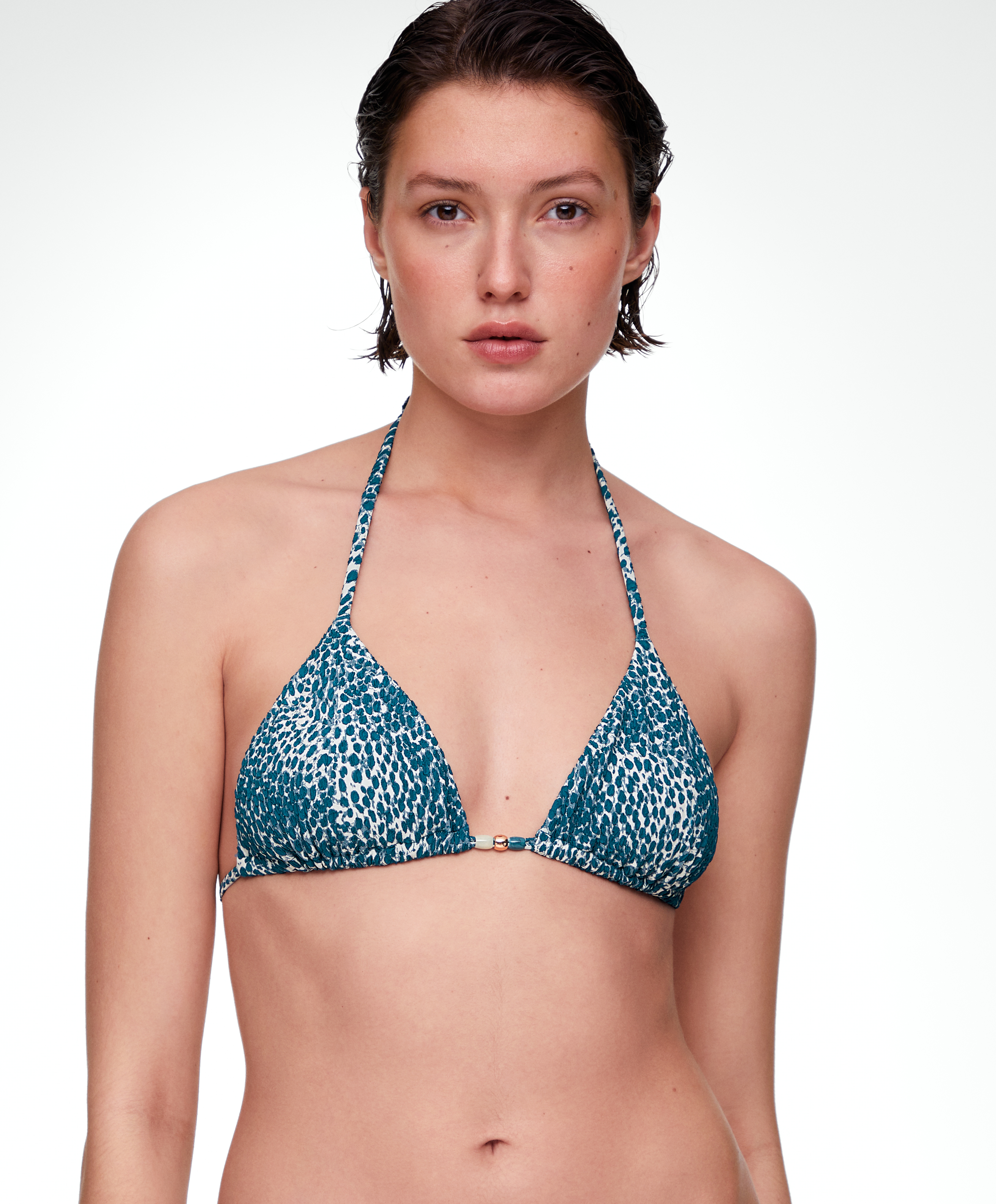 Print triangle bikini top | OYSHO United States