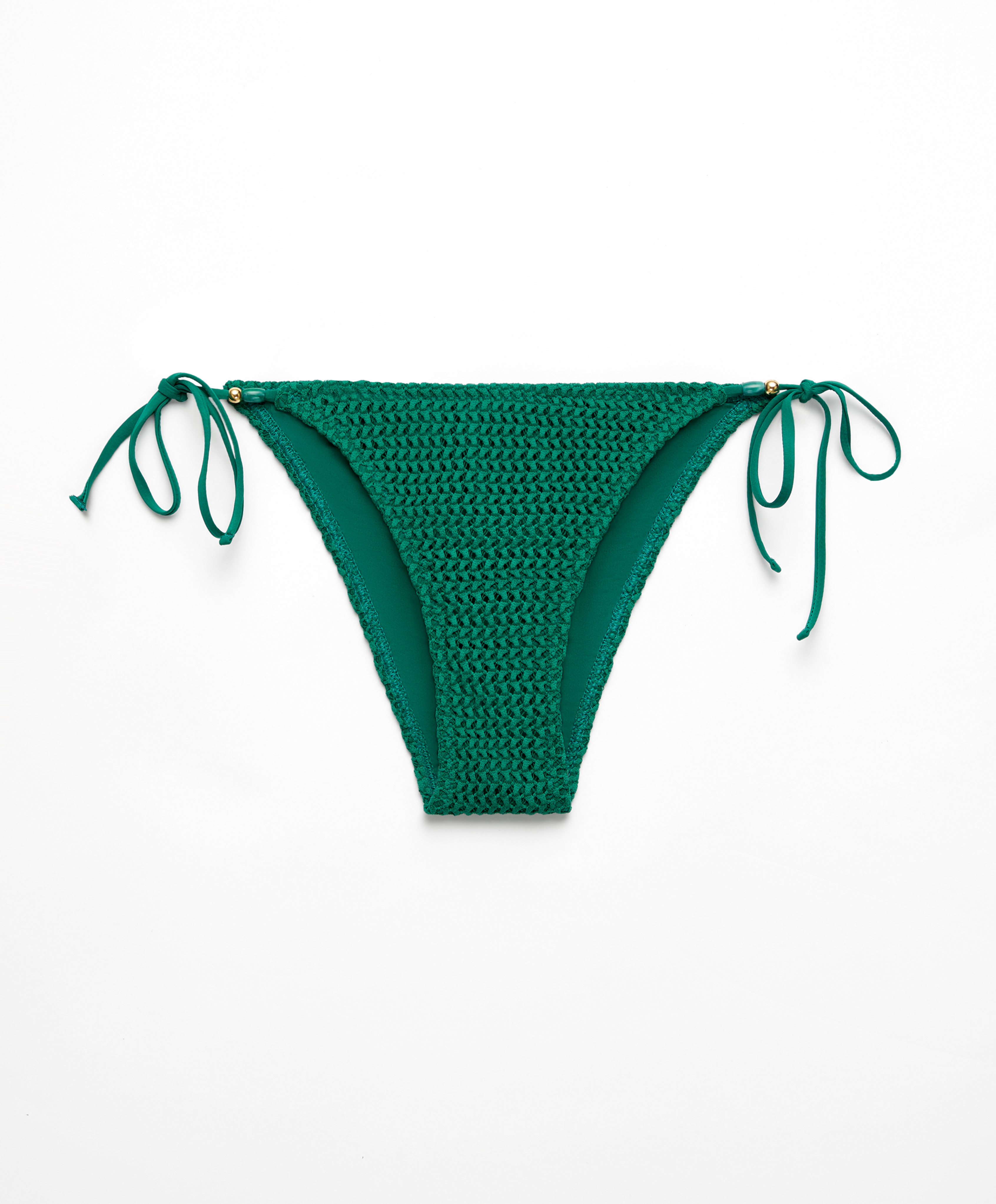 Medium-coverage crochet bikini briefs with ties