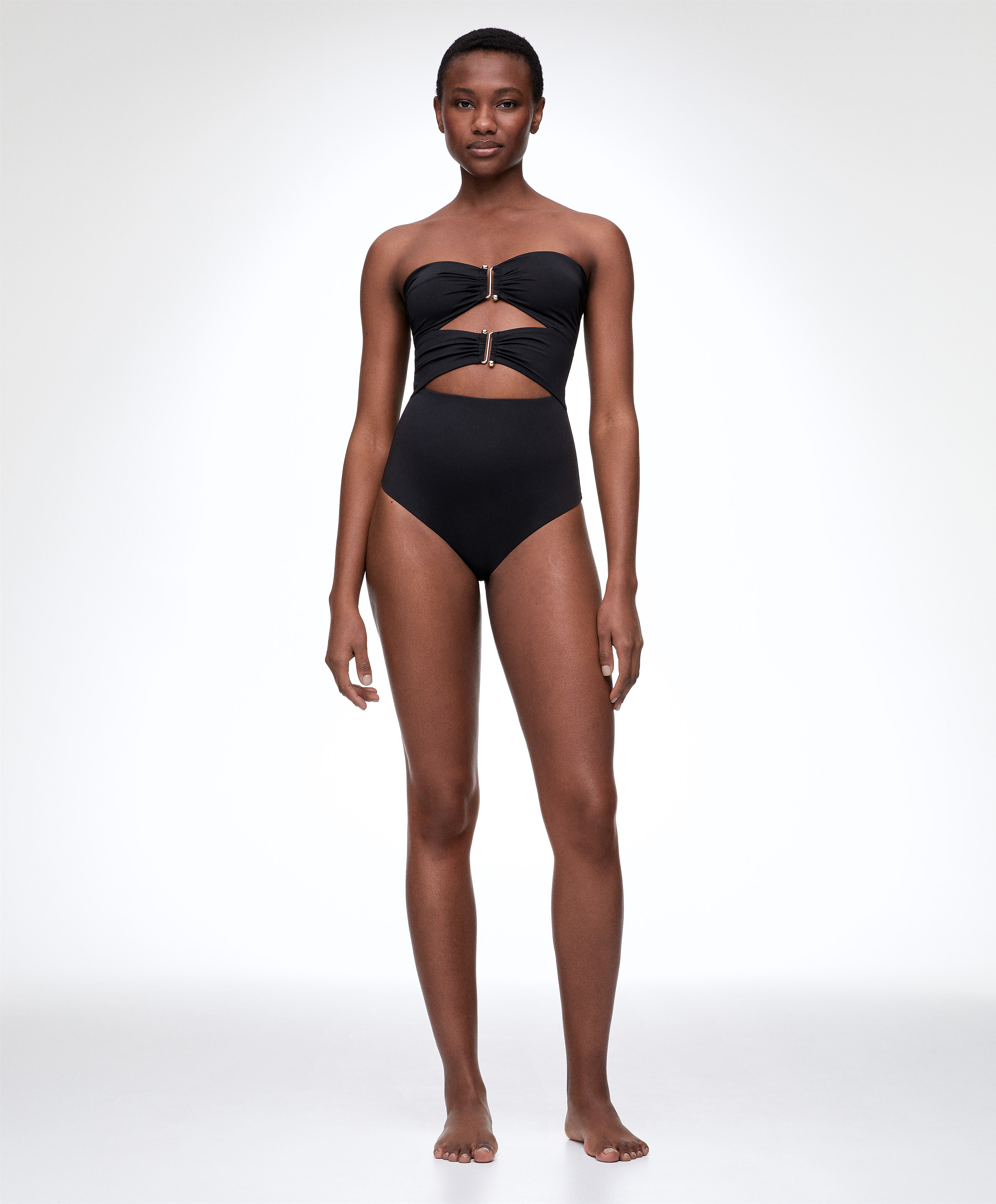 Cut out bandeau swimsuit OYSHO Italia