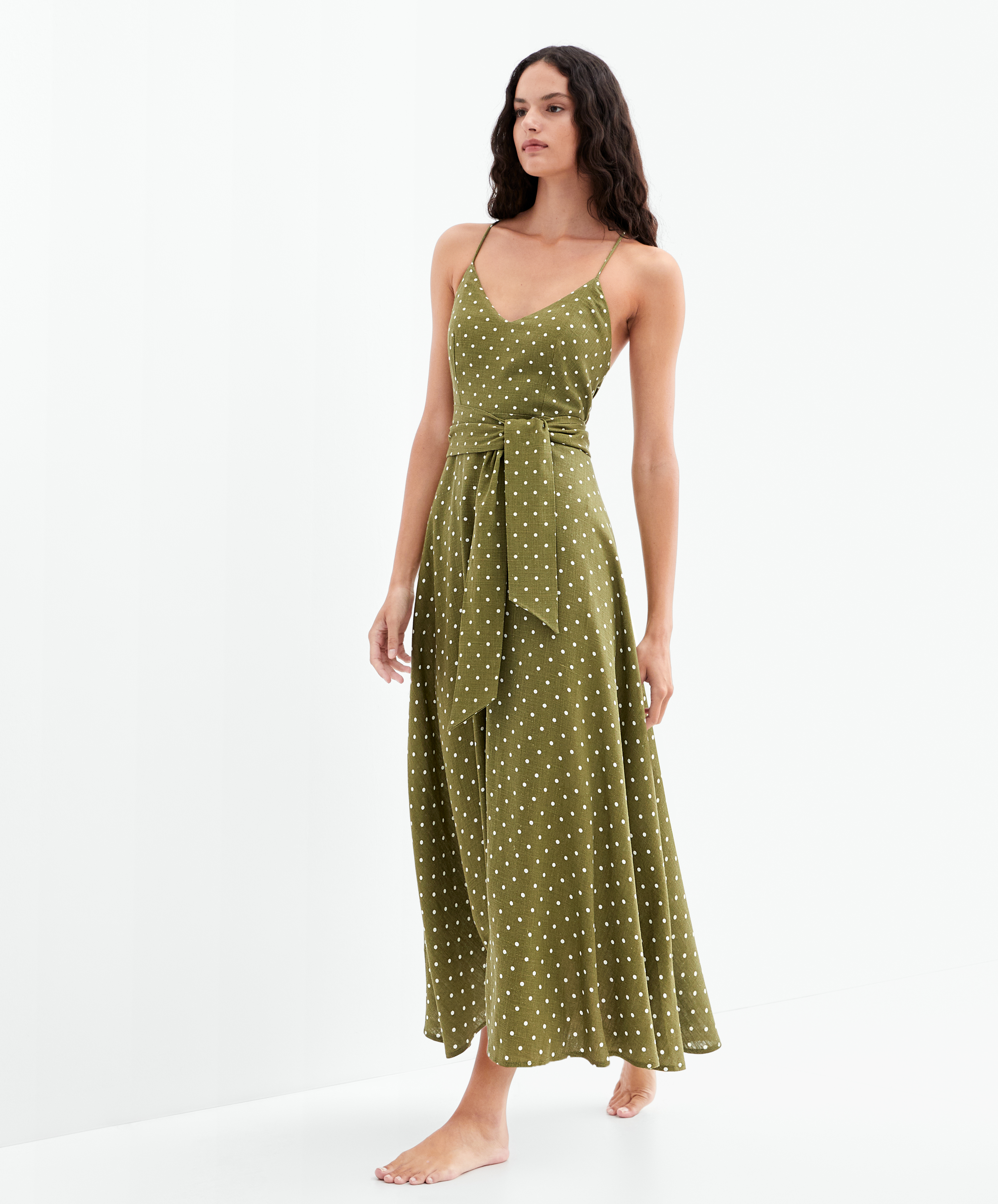 Oysho robe longue hotsell verte