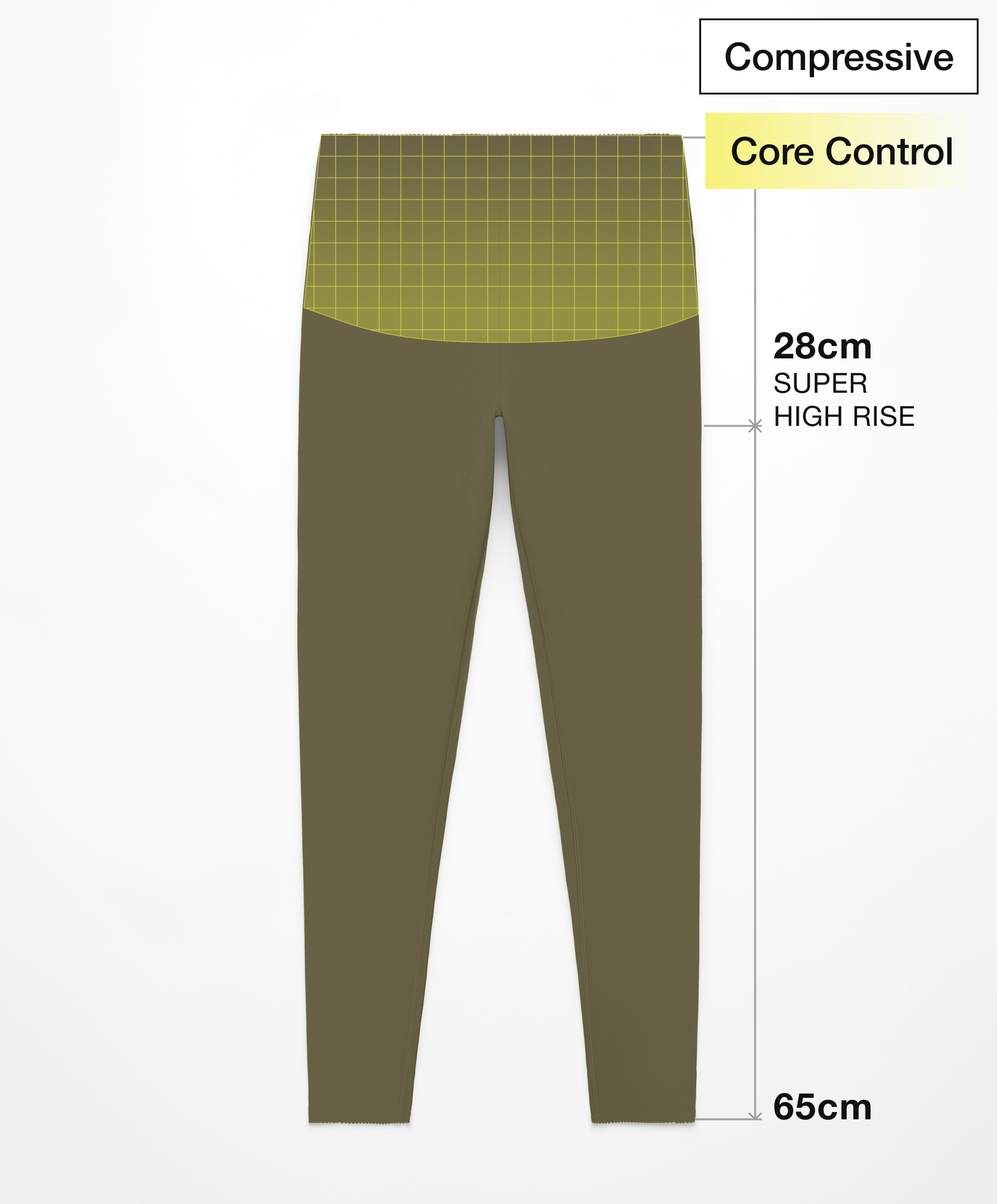 Core Control Compressive super-high-rise leggings