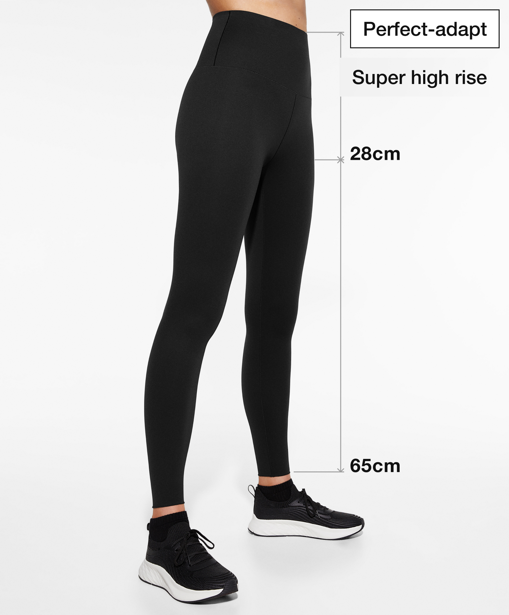 super-high-rise 65cm ankle-length leggings