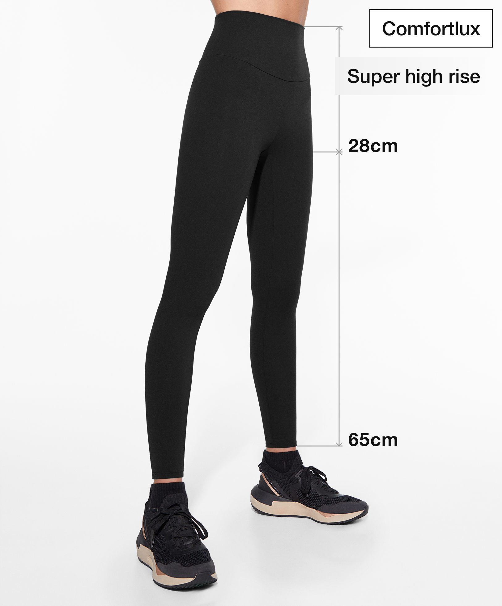 Comfortlux super-high-rise 65cm ankle-length leggings
