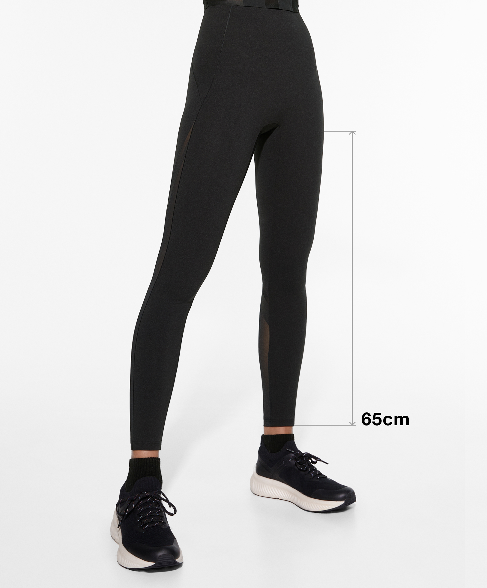 W ankle clearance length leggings black