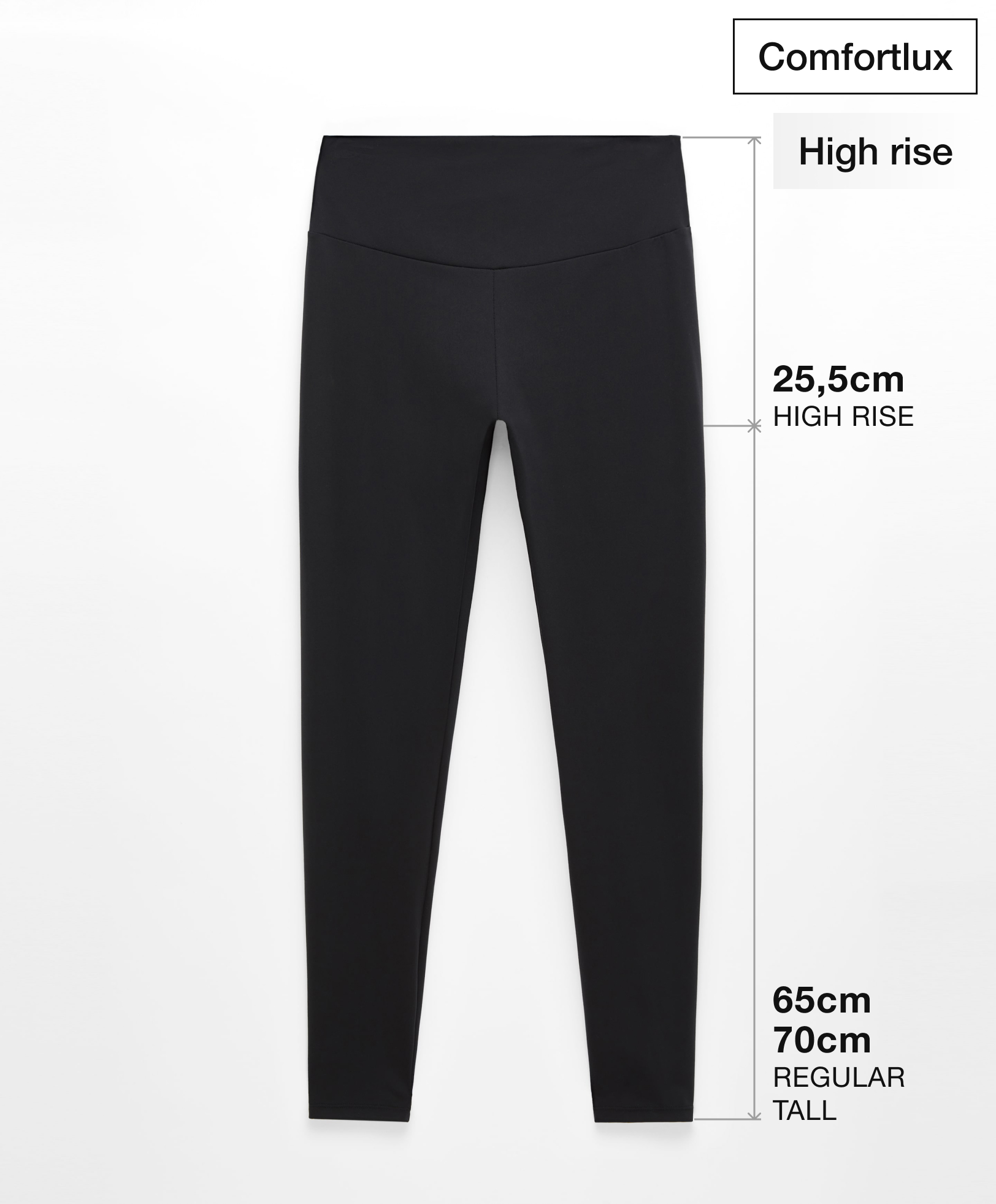 High rise comfortlux legging op enkellengte