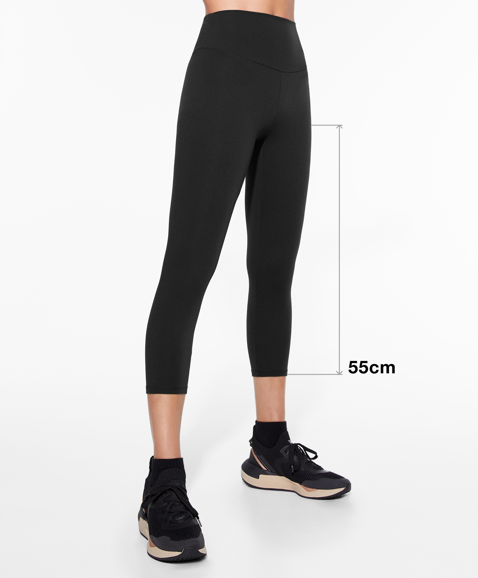 Comfortlux medium-rise 65cm ankle-length leggings