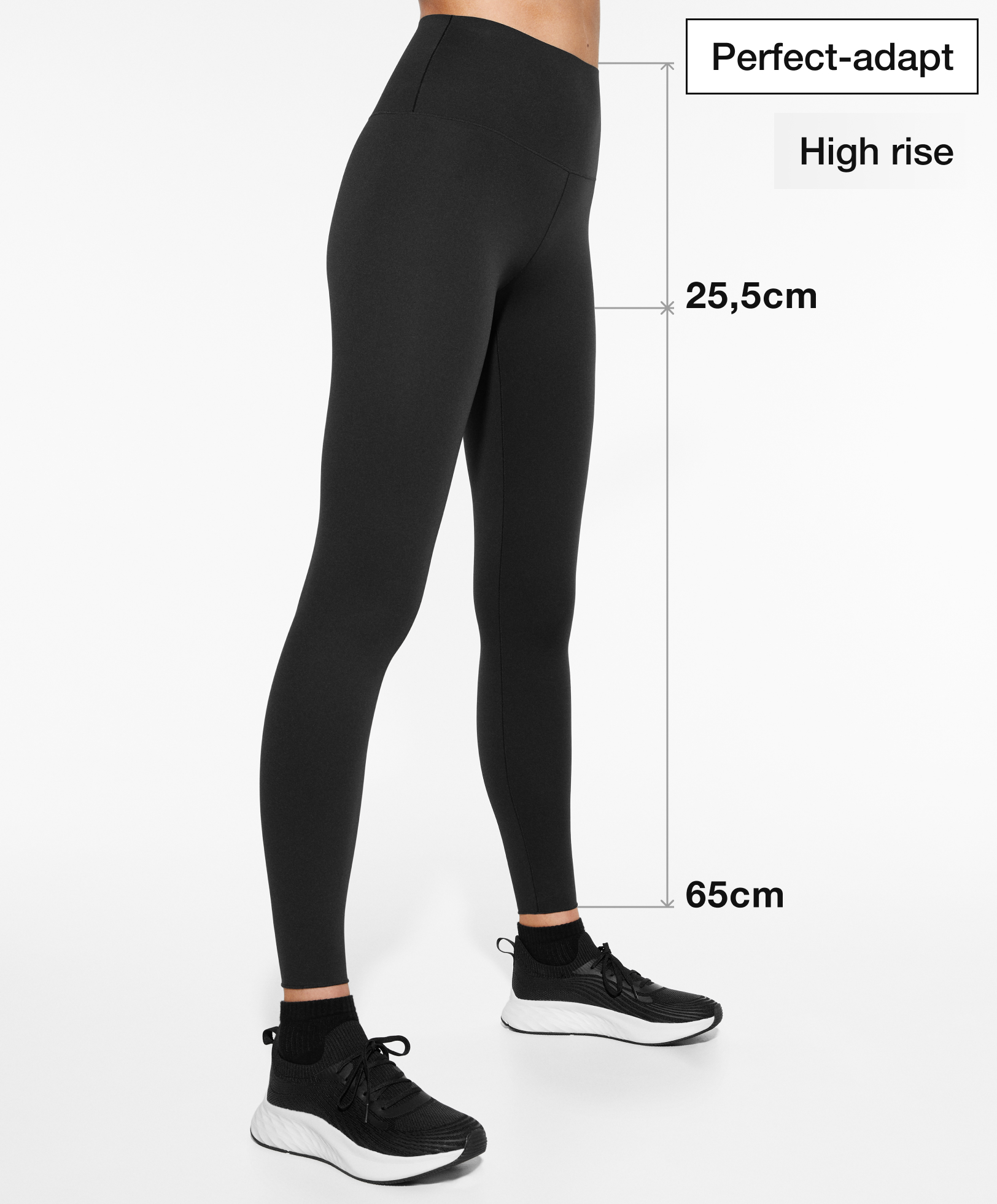 Perfect-adapt high-rise 65cm ankle-length leggings