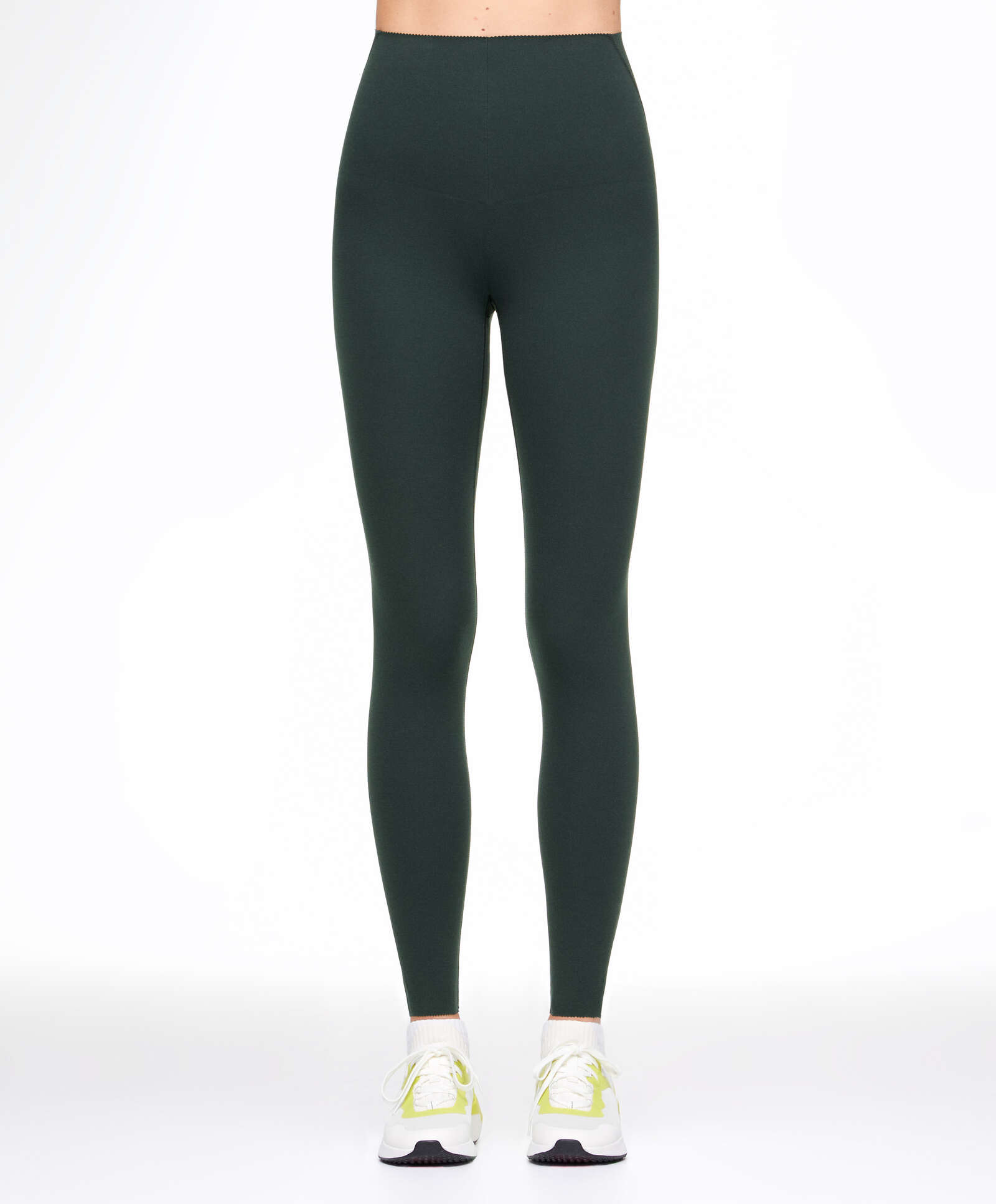 Oysho Compressive core control ankle-length leggings - 136640976-444