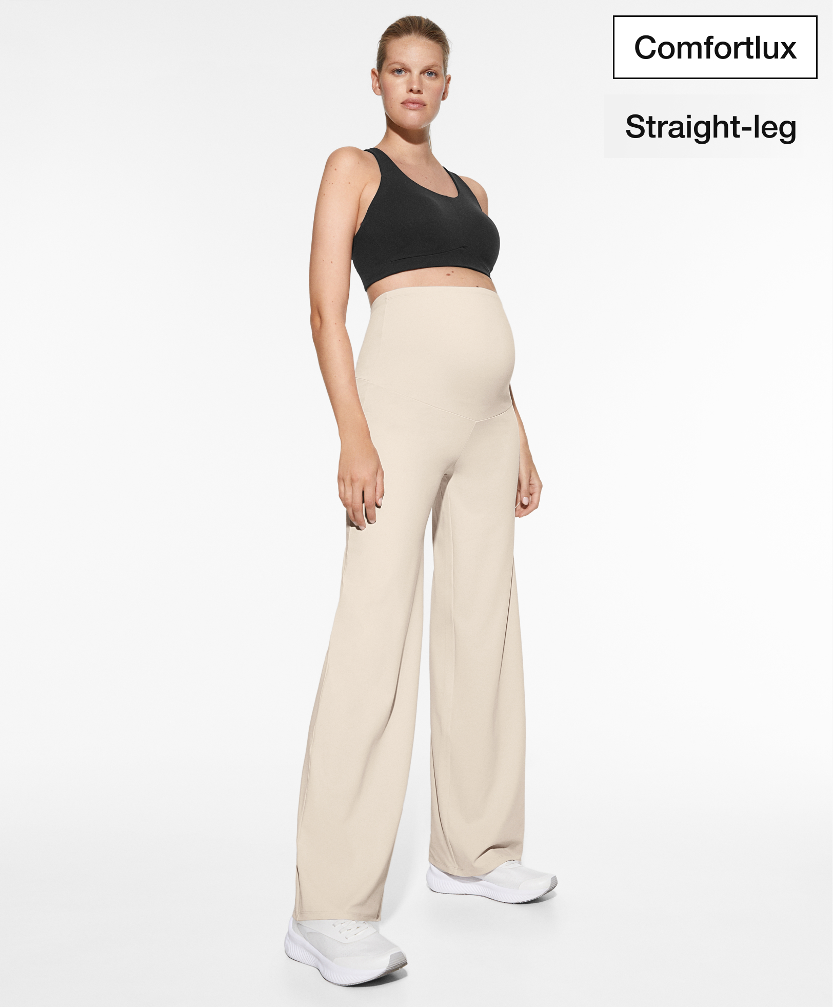 Comfortlux maternity straight-leg trousers