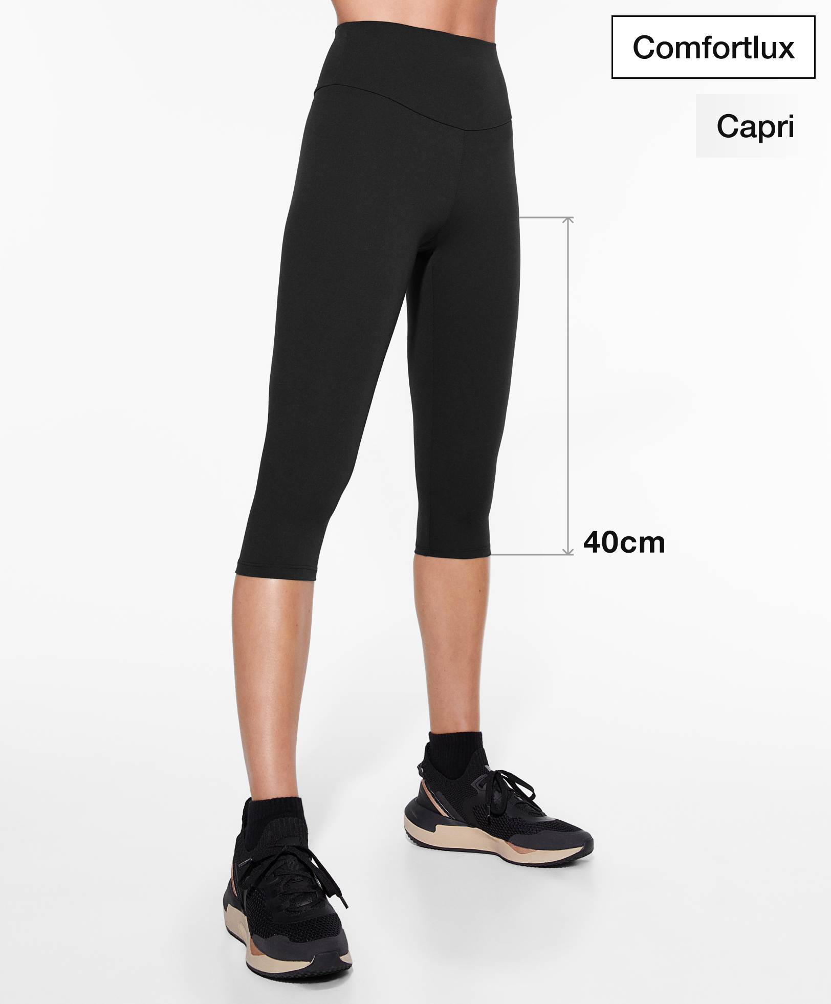 Comfortlux high-rise 40cm capri leggings
