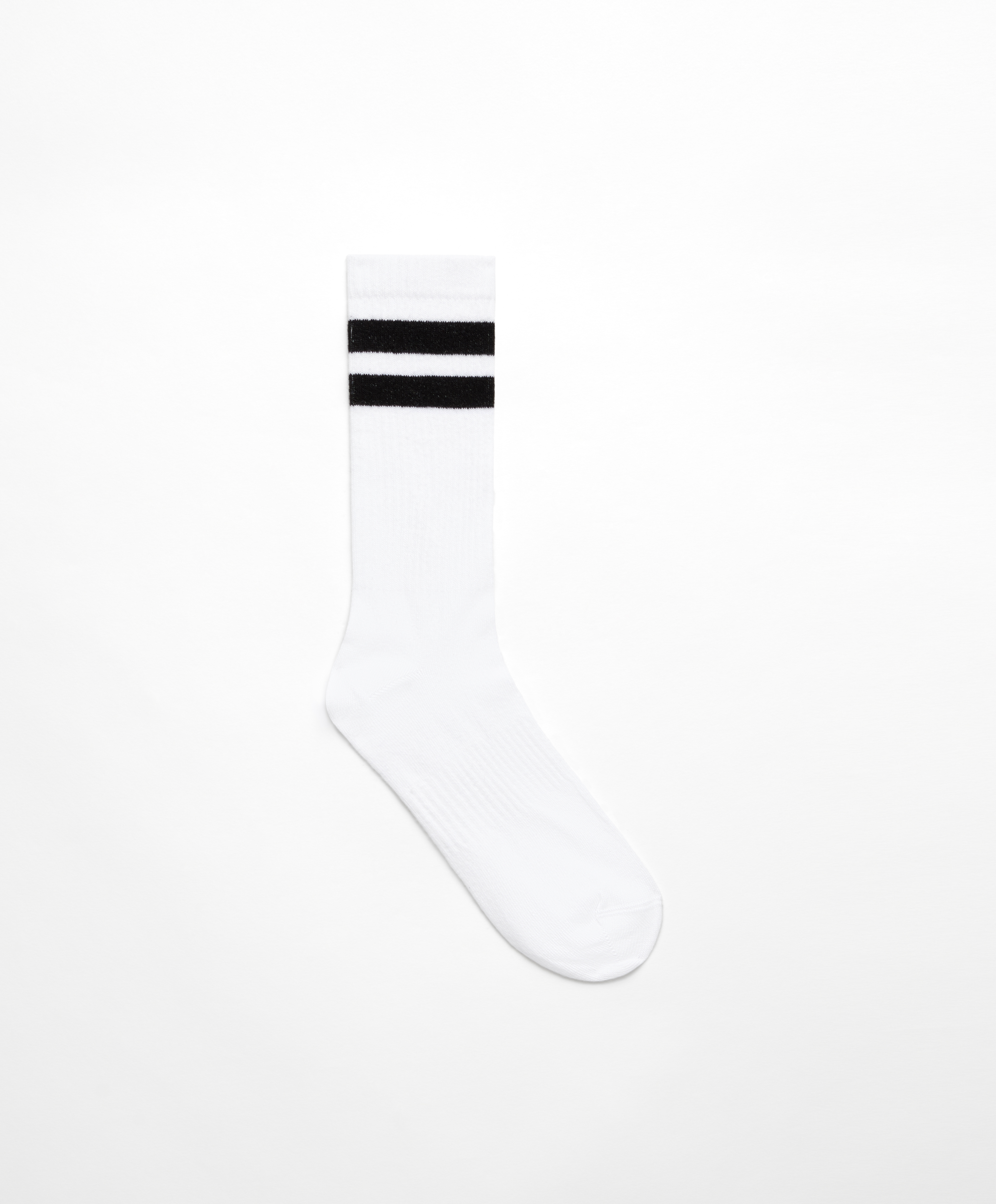 Stripe rib cotton sports classic socks