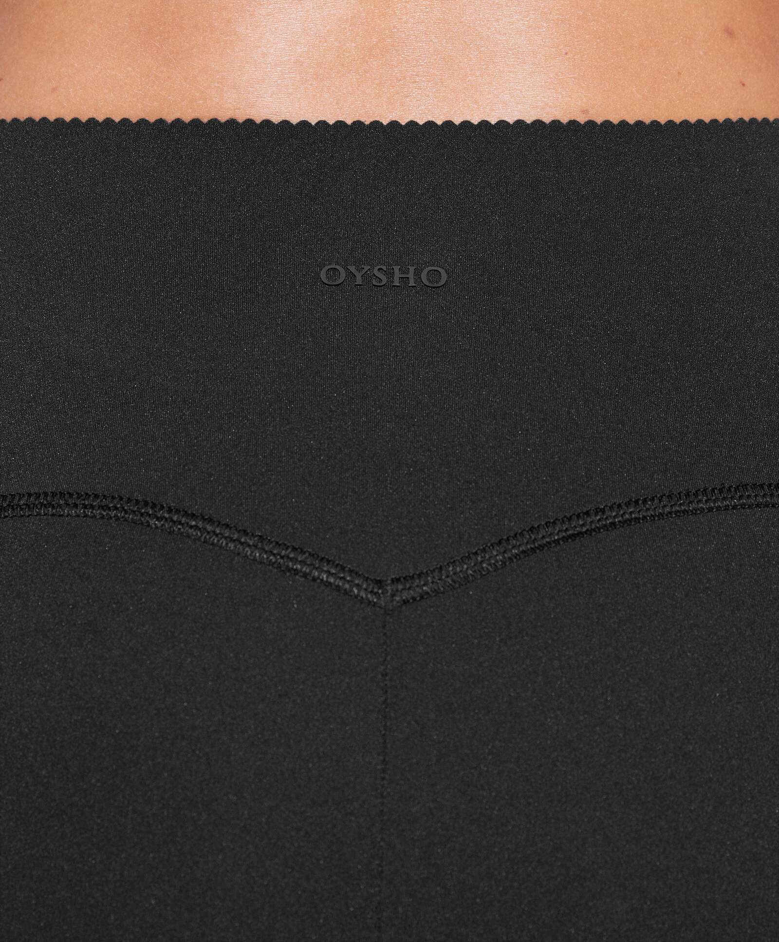 OYSHO MESH COMPRESSIVE 65 CM ANKLE LENGHT - Leggings - black