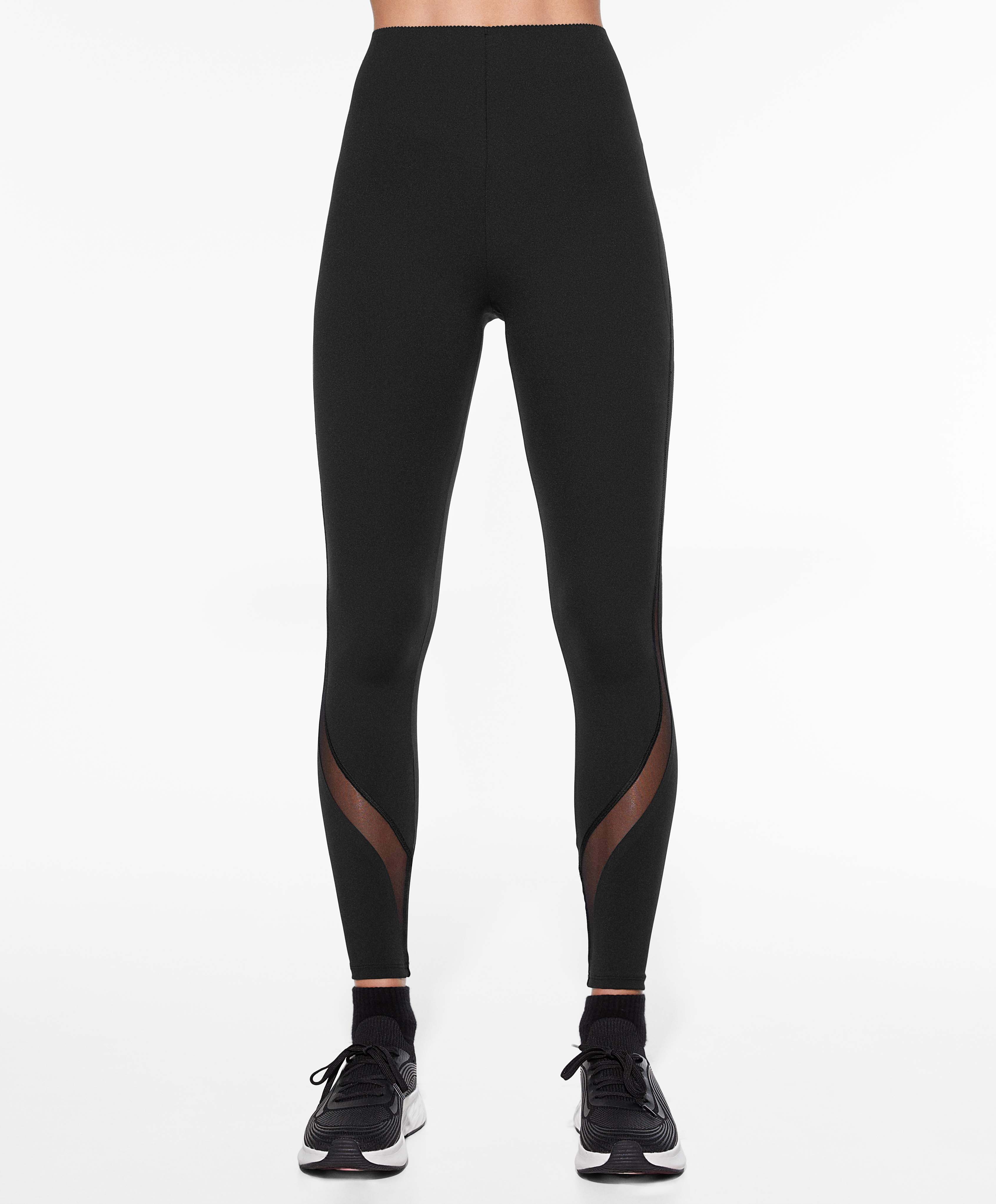 Lululemon Black High Rise Compression Leggings Mesh Sides Womens Size 4-6 -  $27 - From Taylor