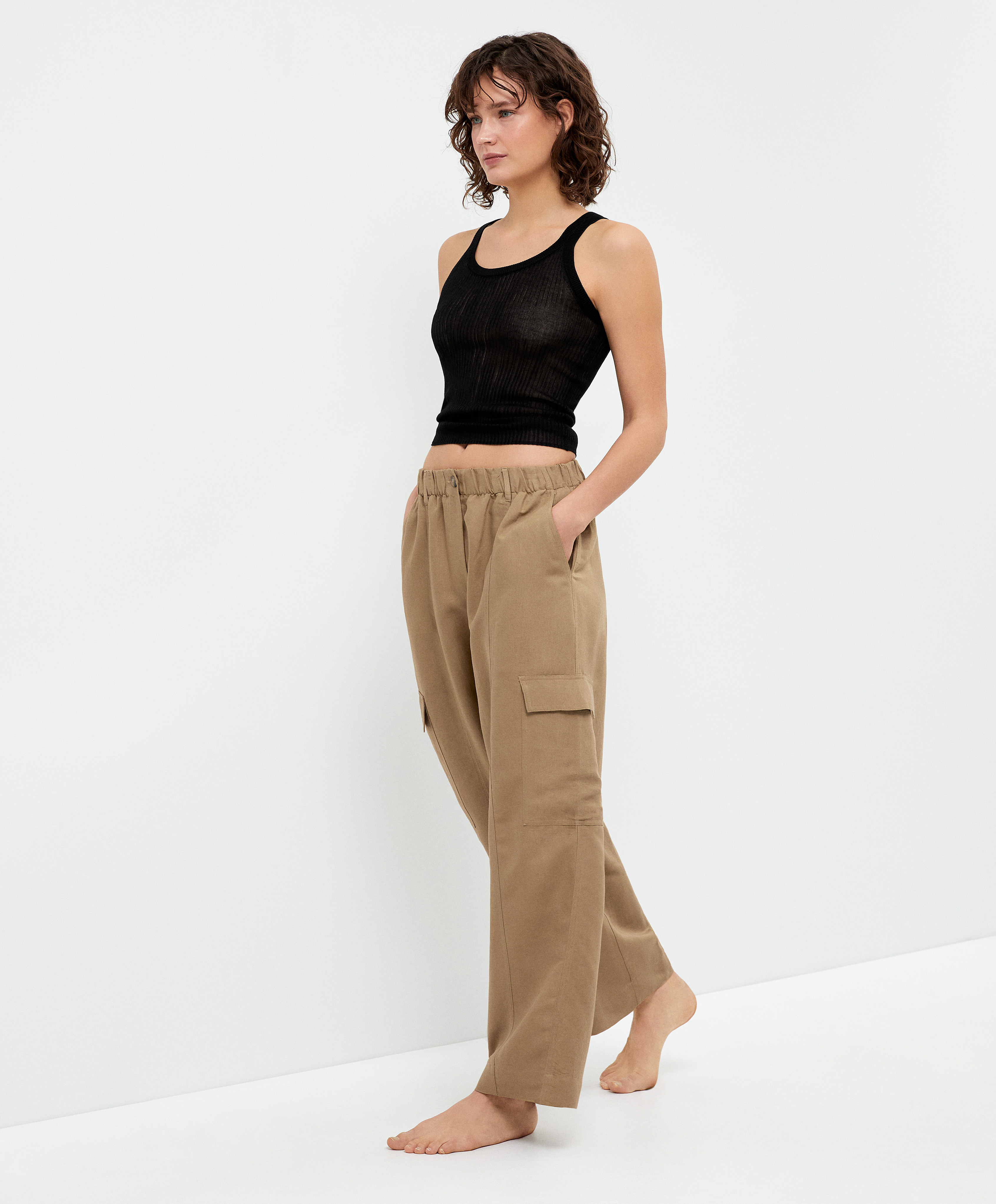 UO Linen Cargo Pant  Urban Outfitters Canada