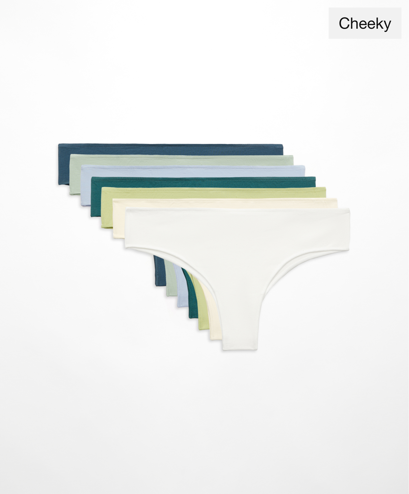 7 comfort cotton blend cheeky briefs