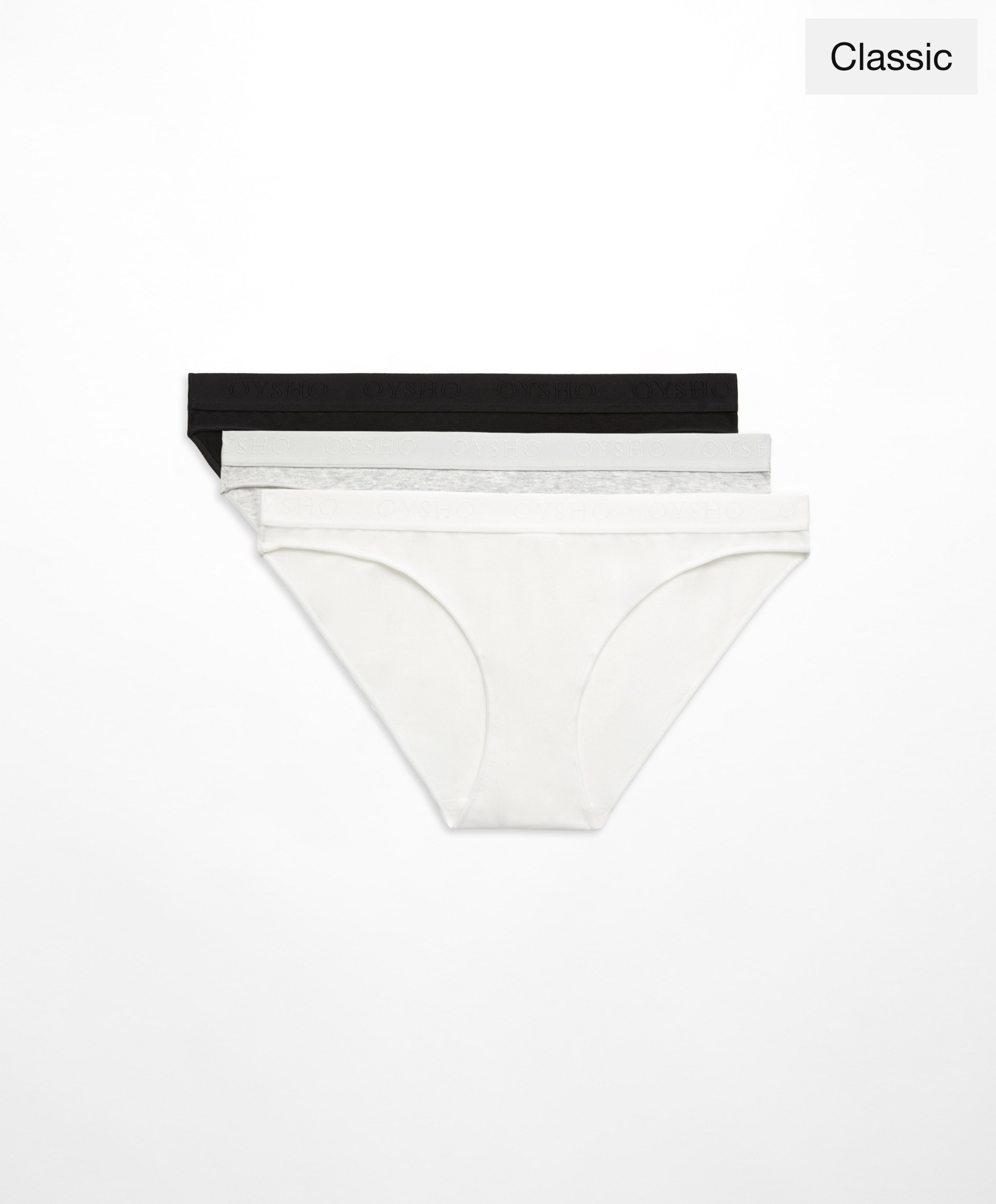 3 comfort cotton blend classic briefs with logo