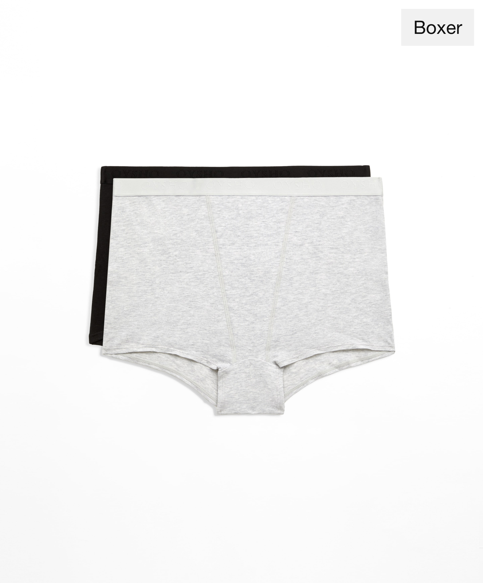 2 cotton blend boxers with logo