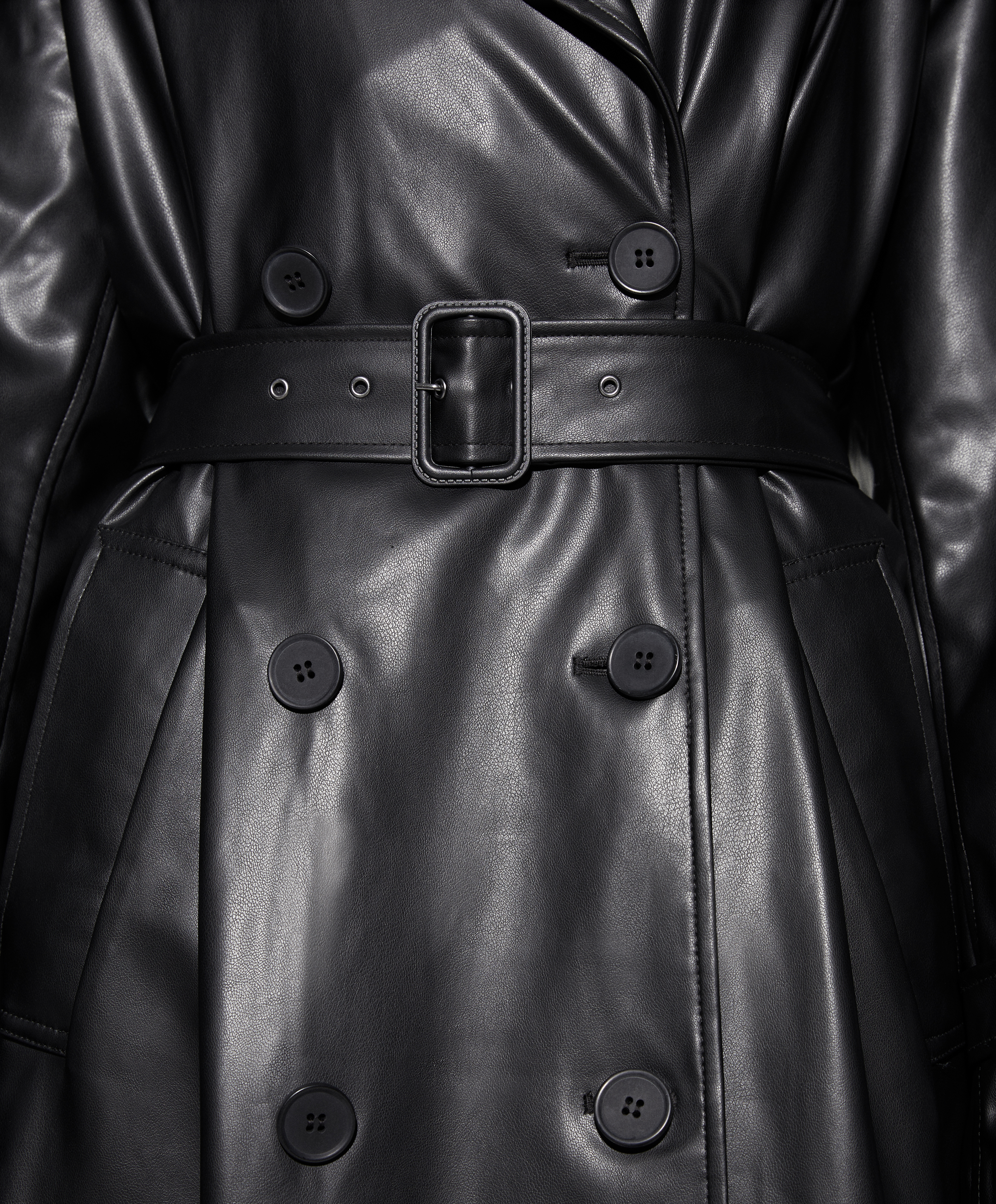 Burberry hot sale leather trench