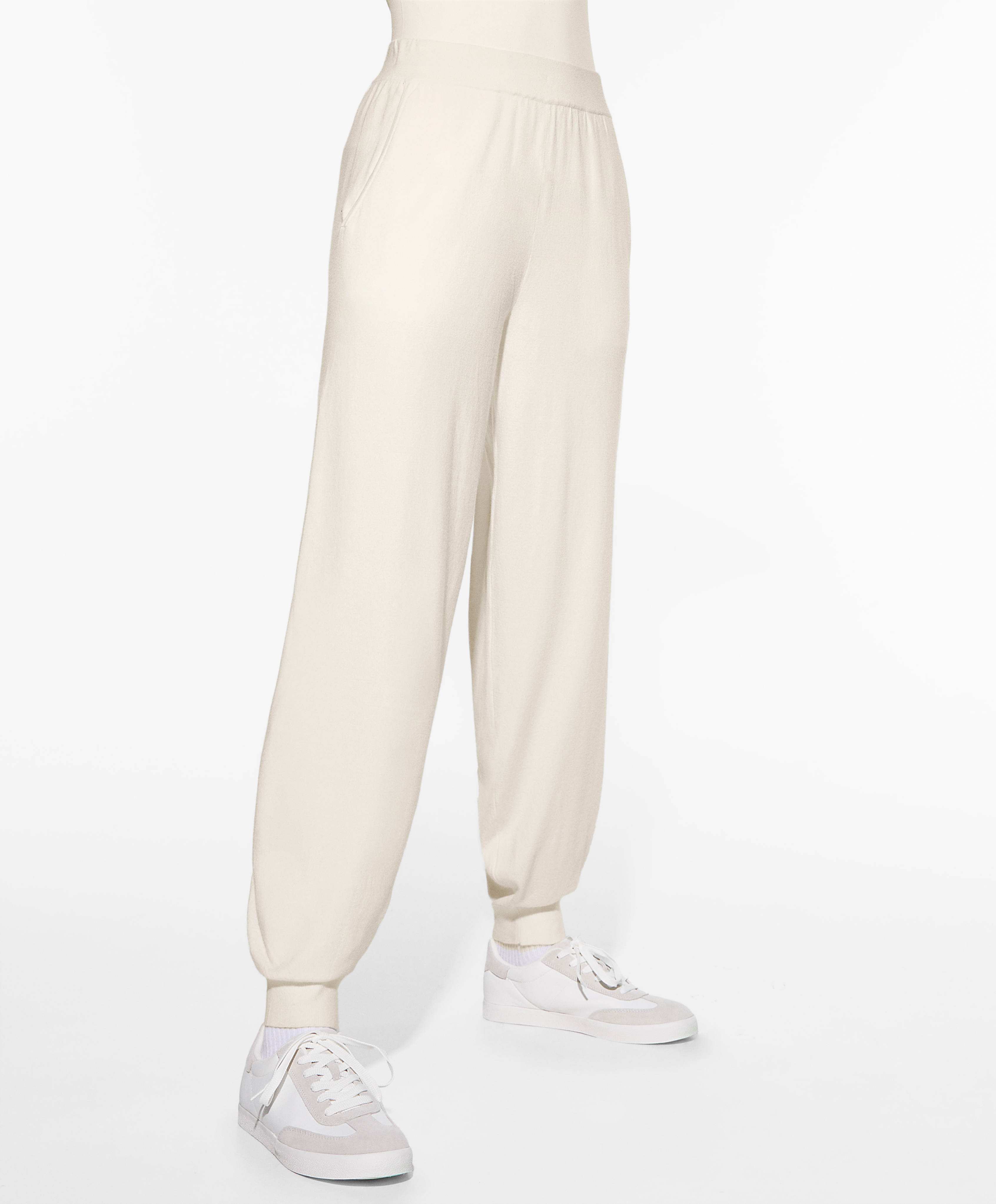 Cream on sale knit joggers