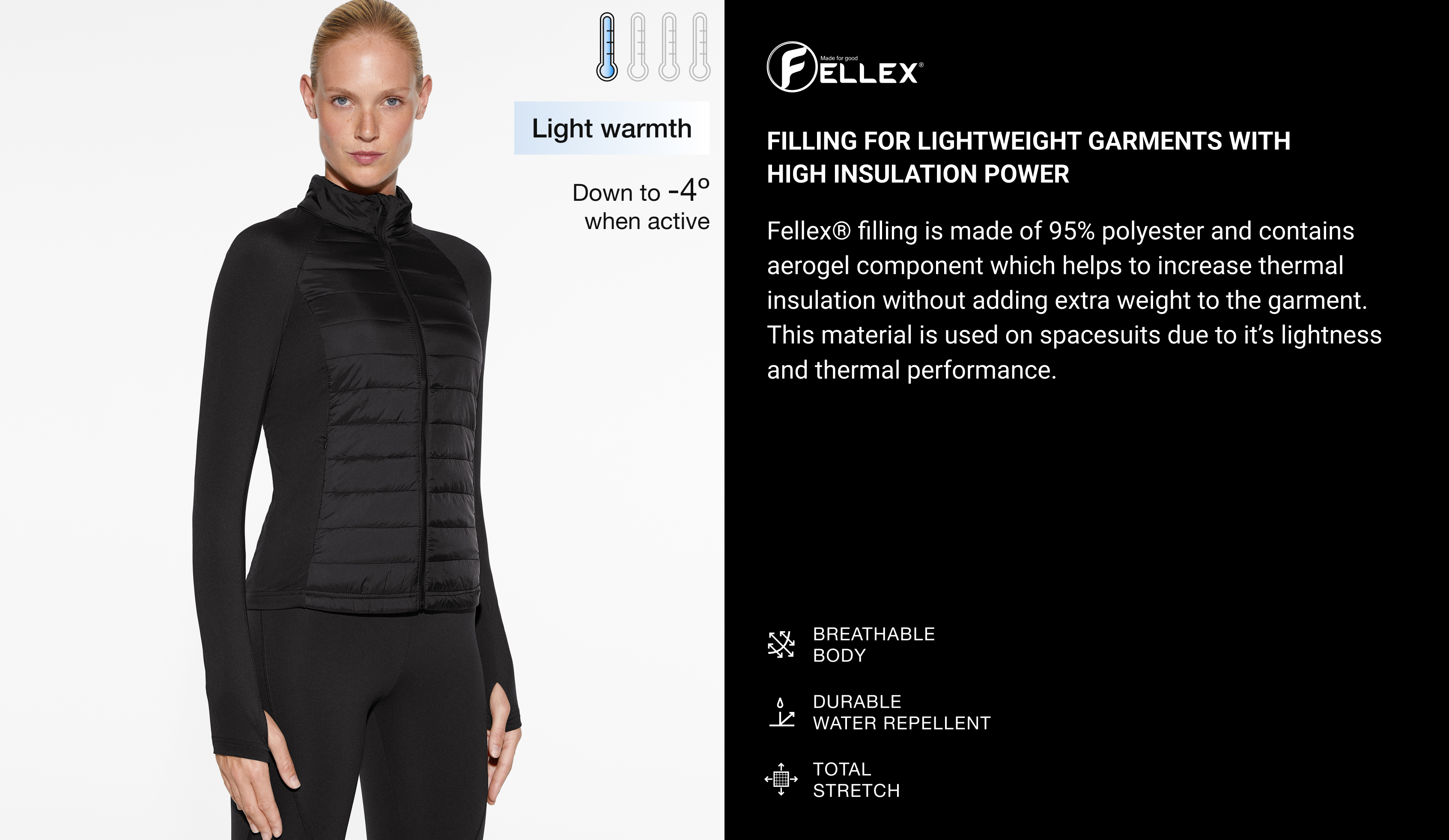 FELLEX® AEROGEL padded running jacket