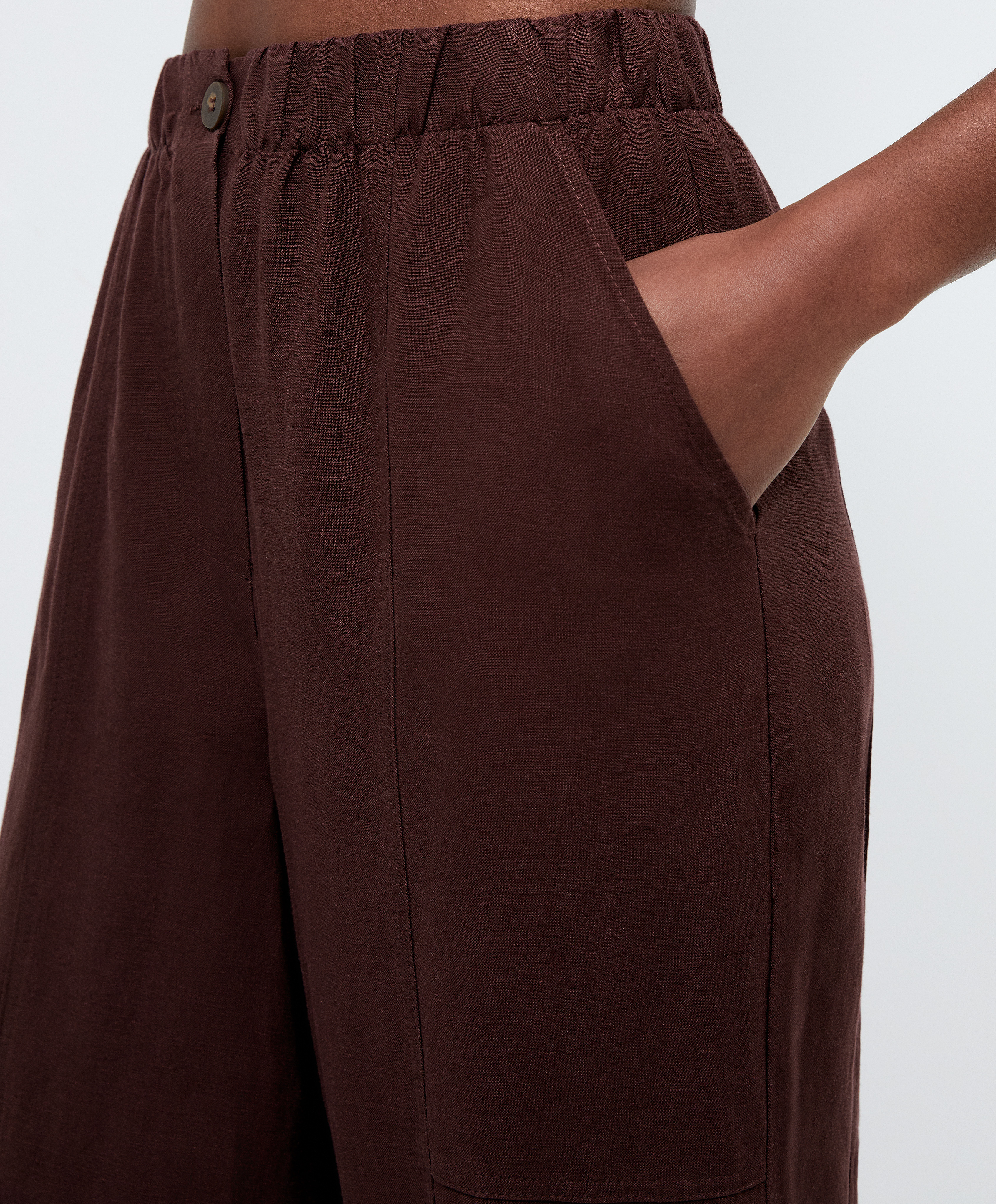 Oysho pantalon lino hot sale