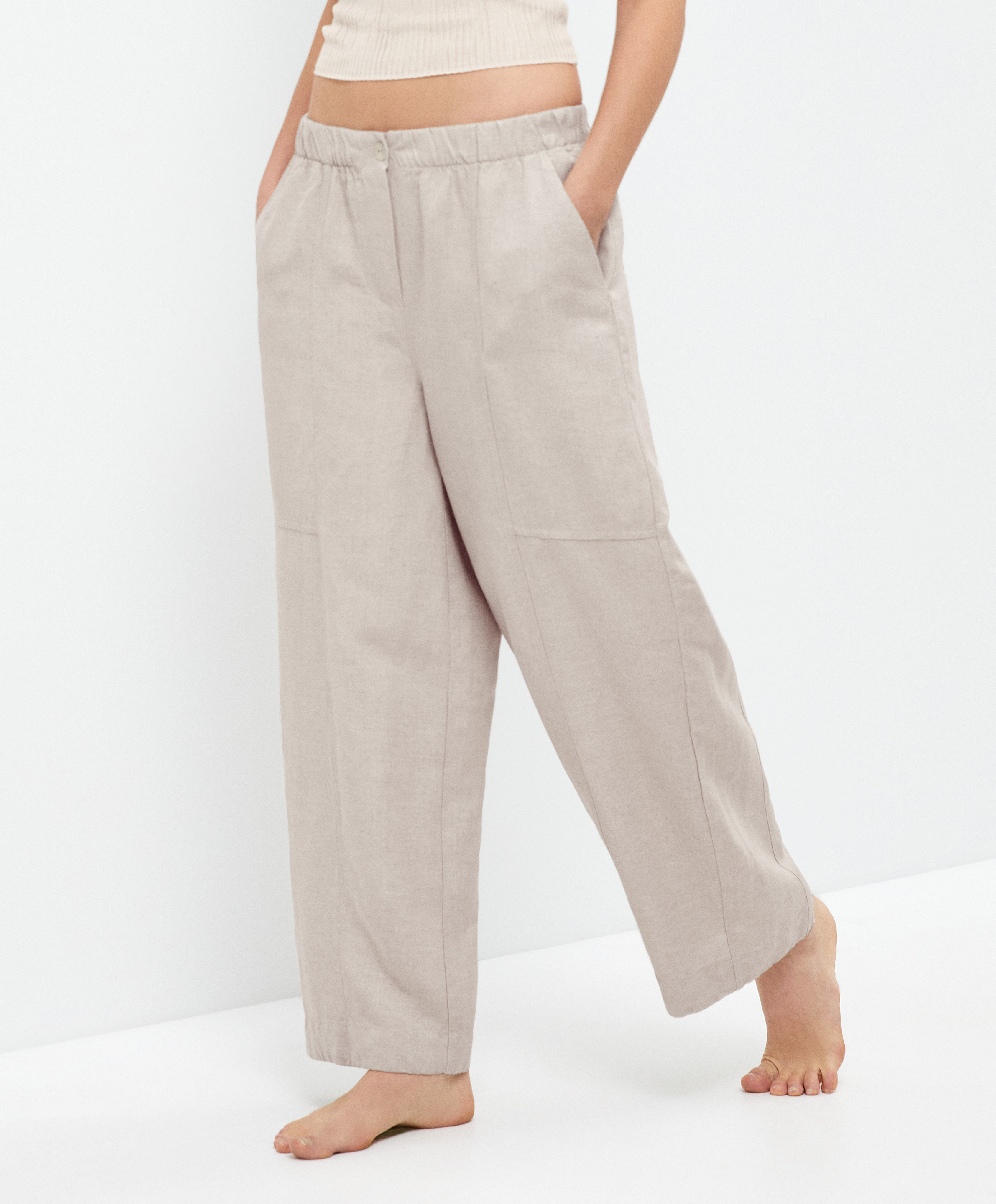 Oysho discount pantalon lino