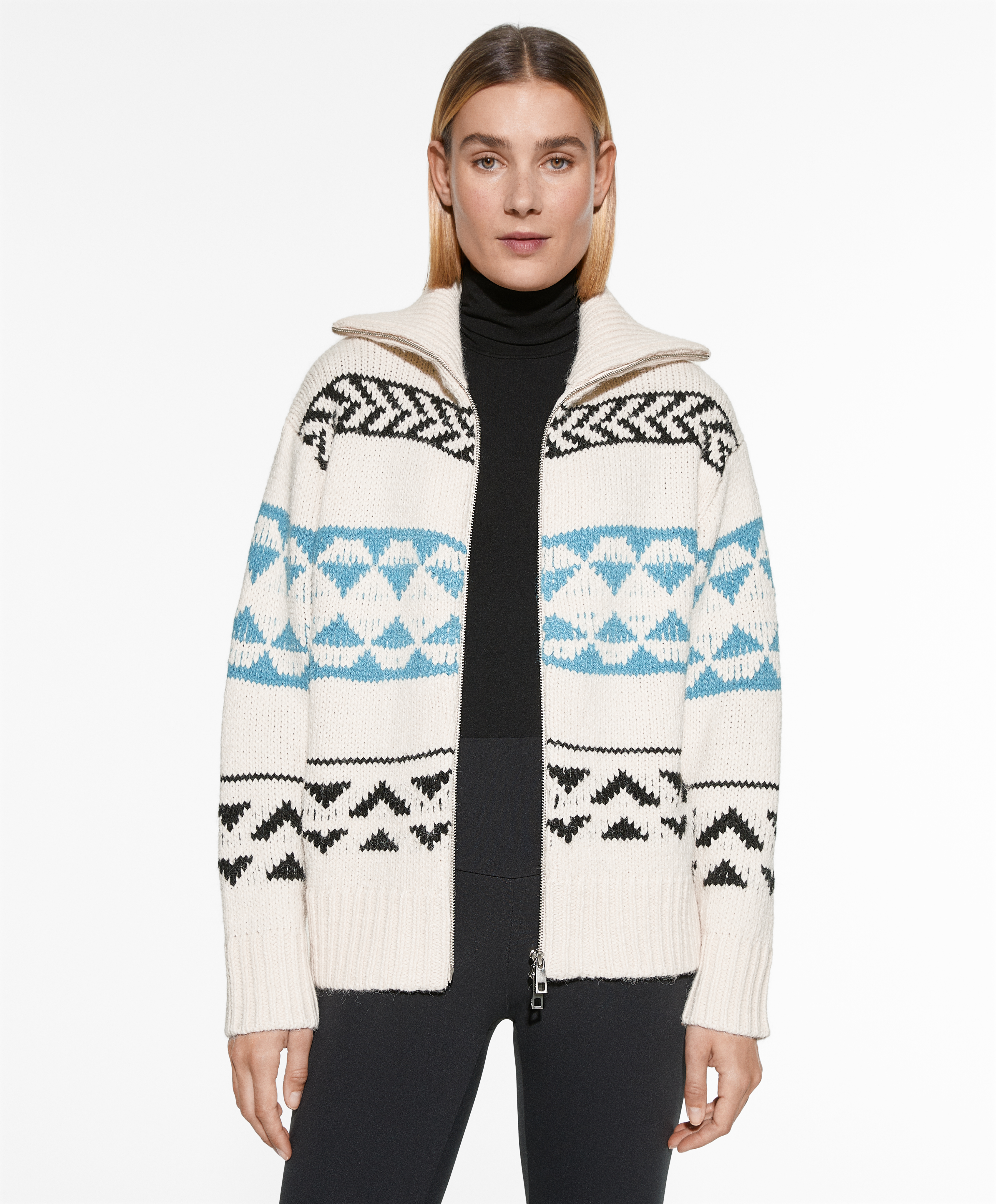 Cardigan jacquard hotsell