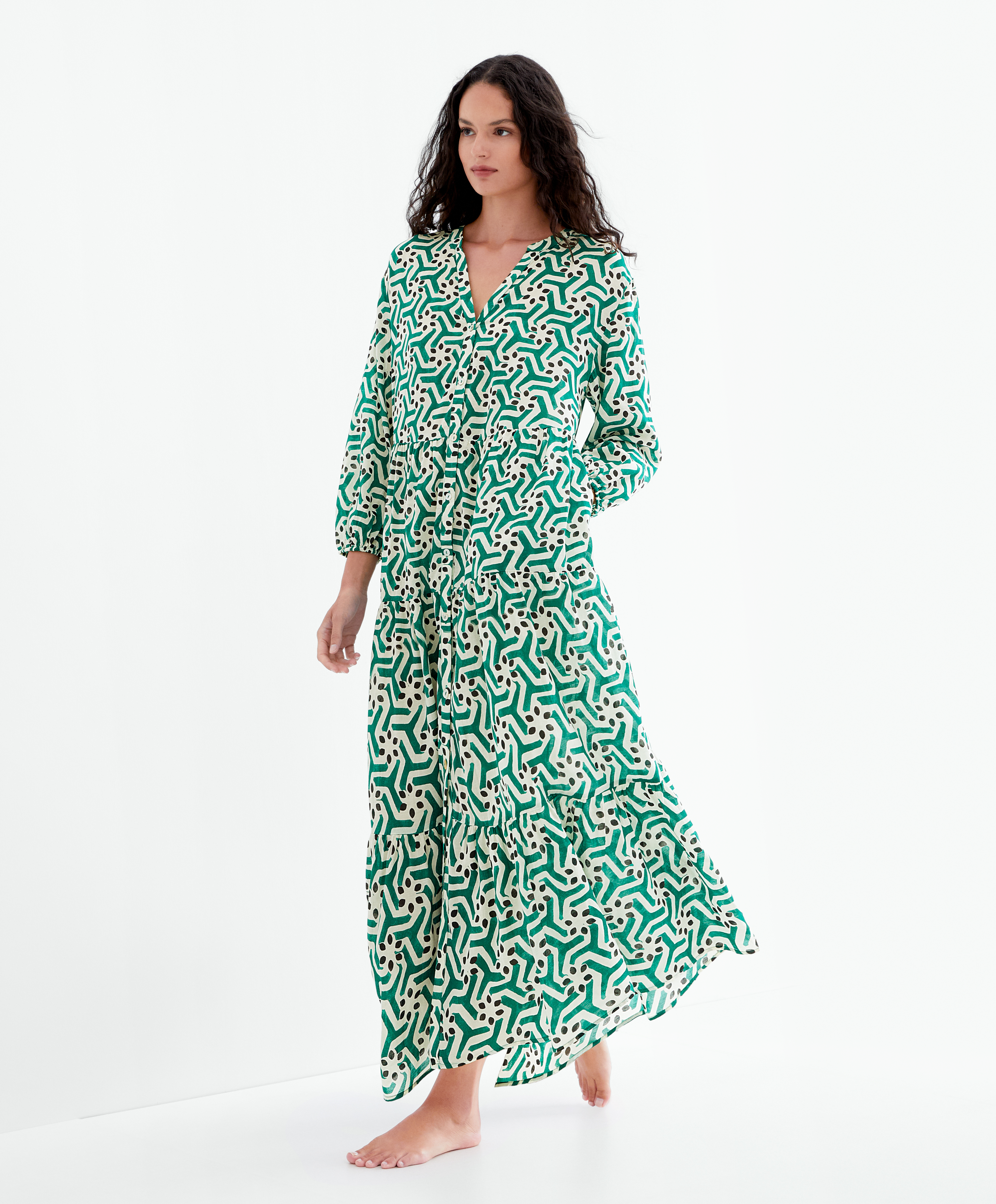 Printed tunic clearance dress