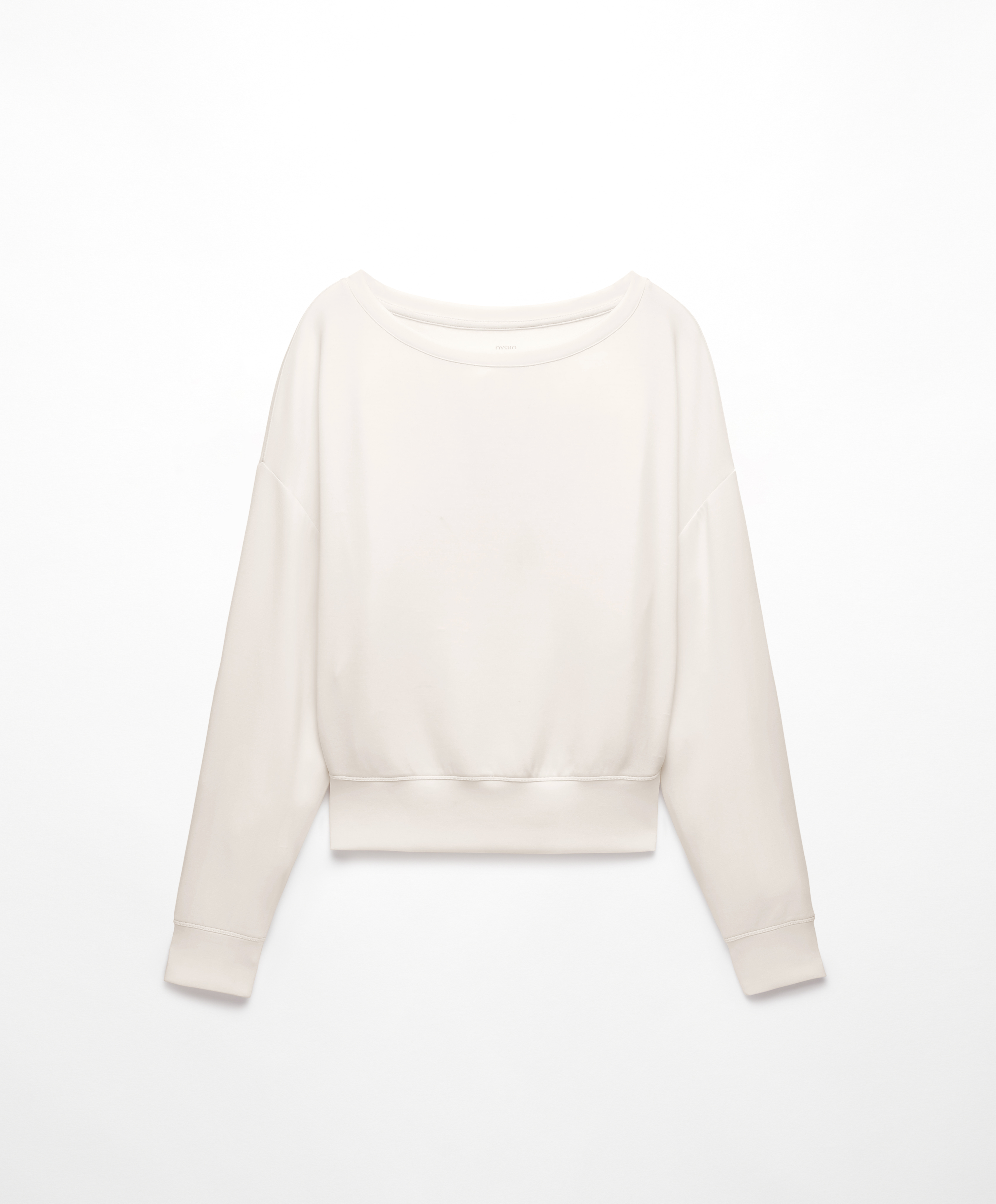 Off the shoulder crewneck on sale sweatshirt