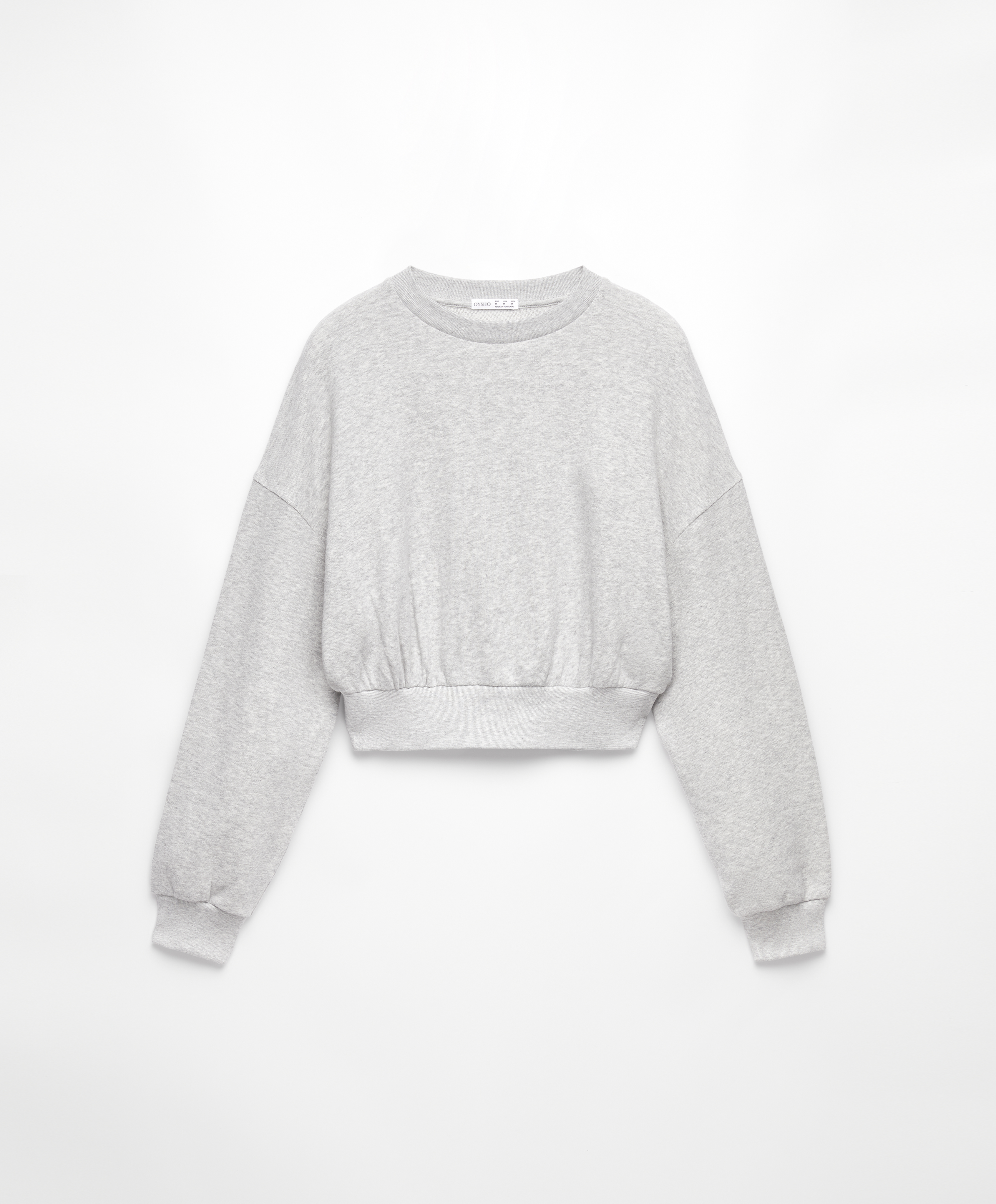 Katoenen crop sweater