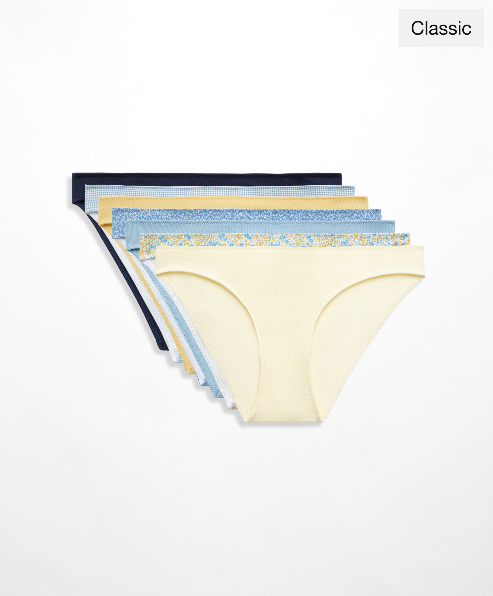 7 printed and textured cotton classic briefs
