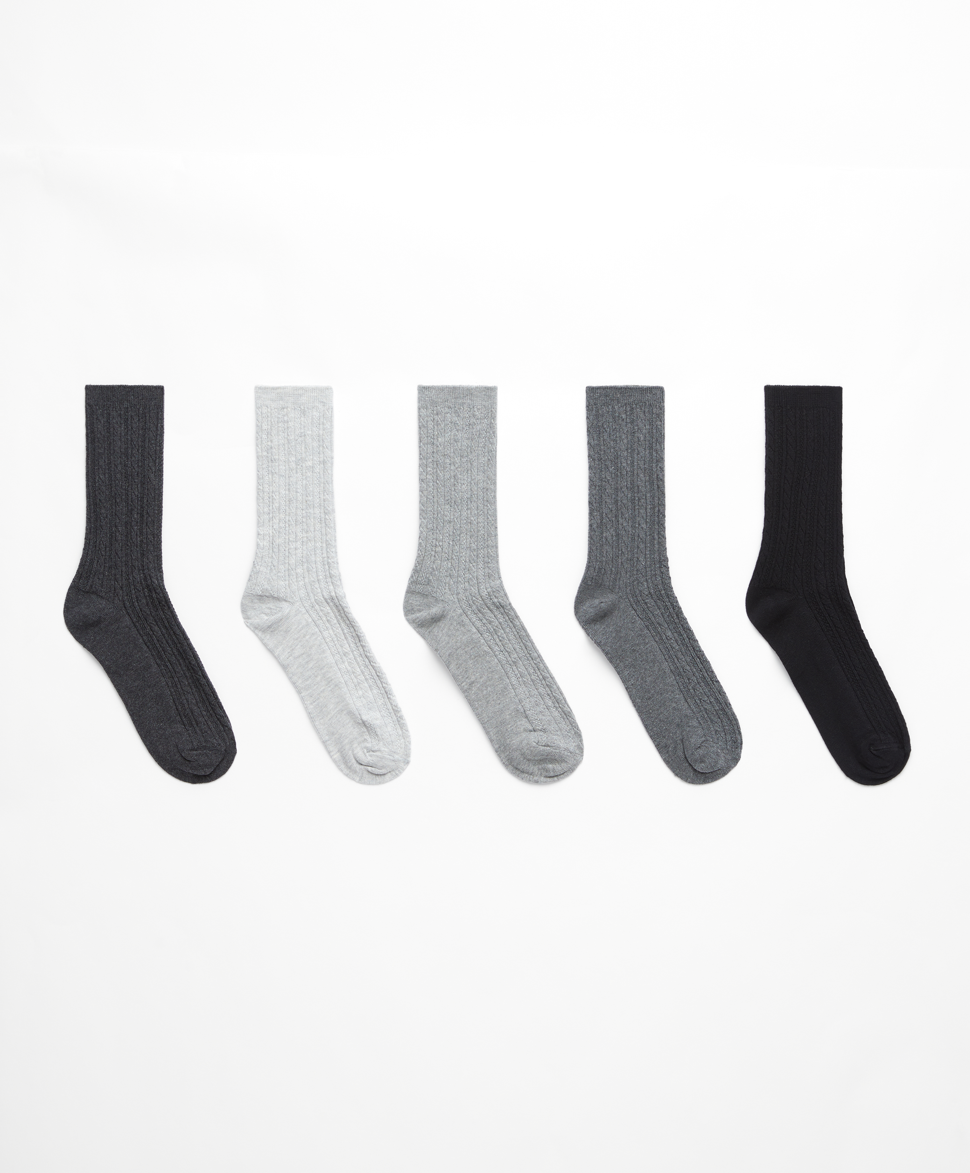 5 paar classic sokken van katoen met patroon