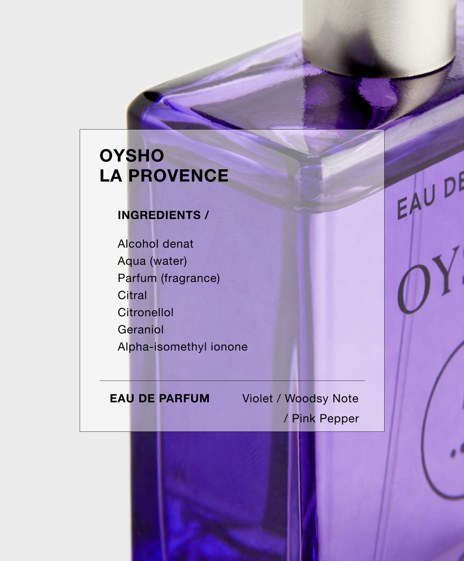 Oysho eau de online toilette