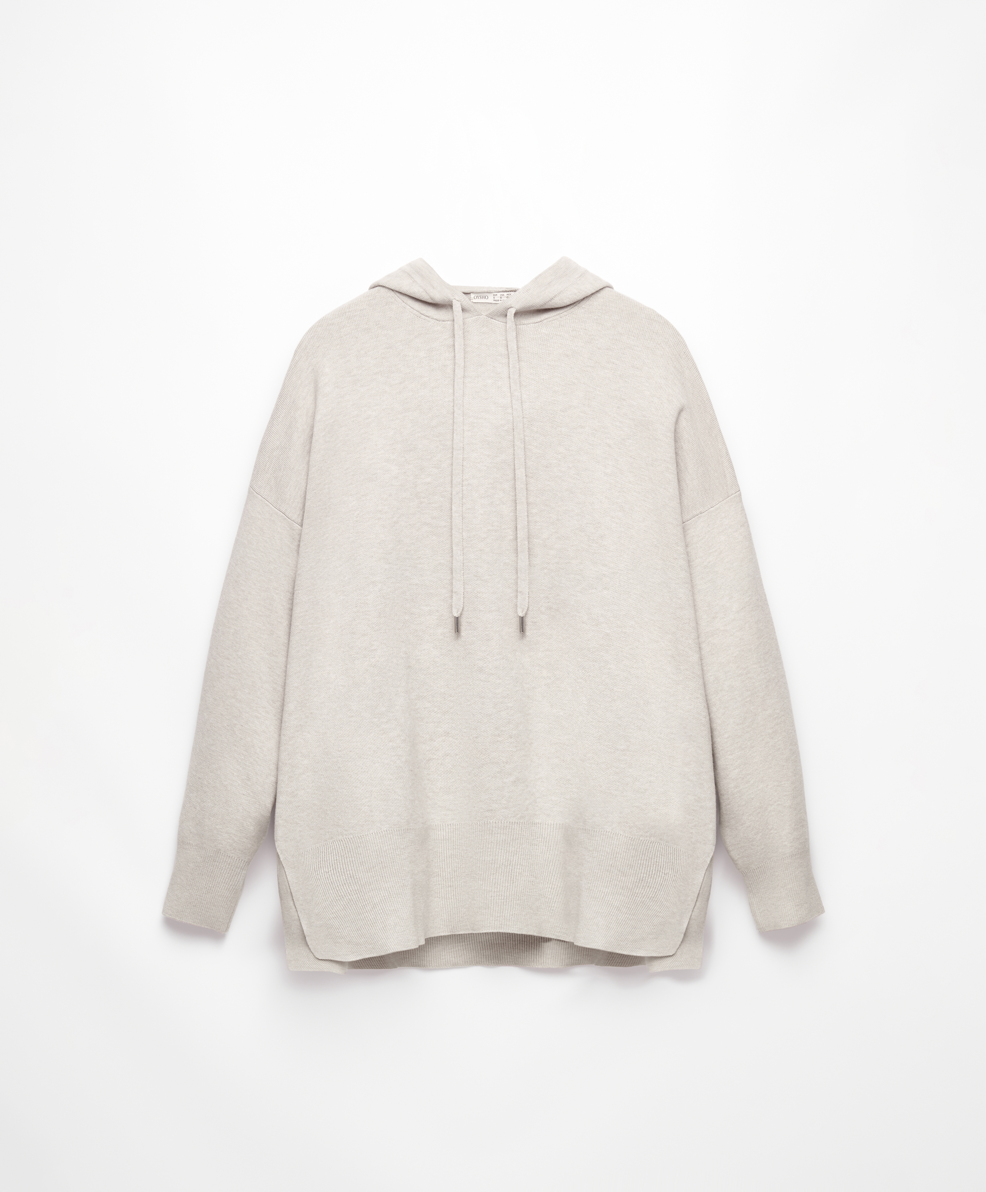 Knit oversized hoodie