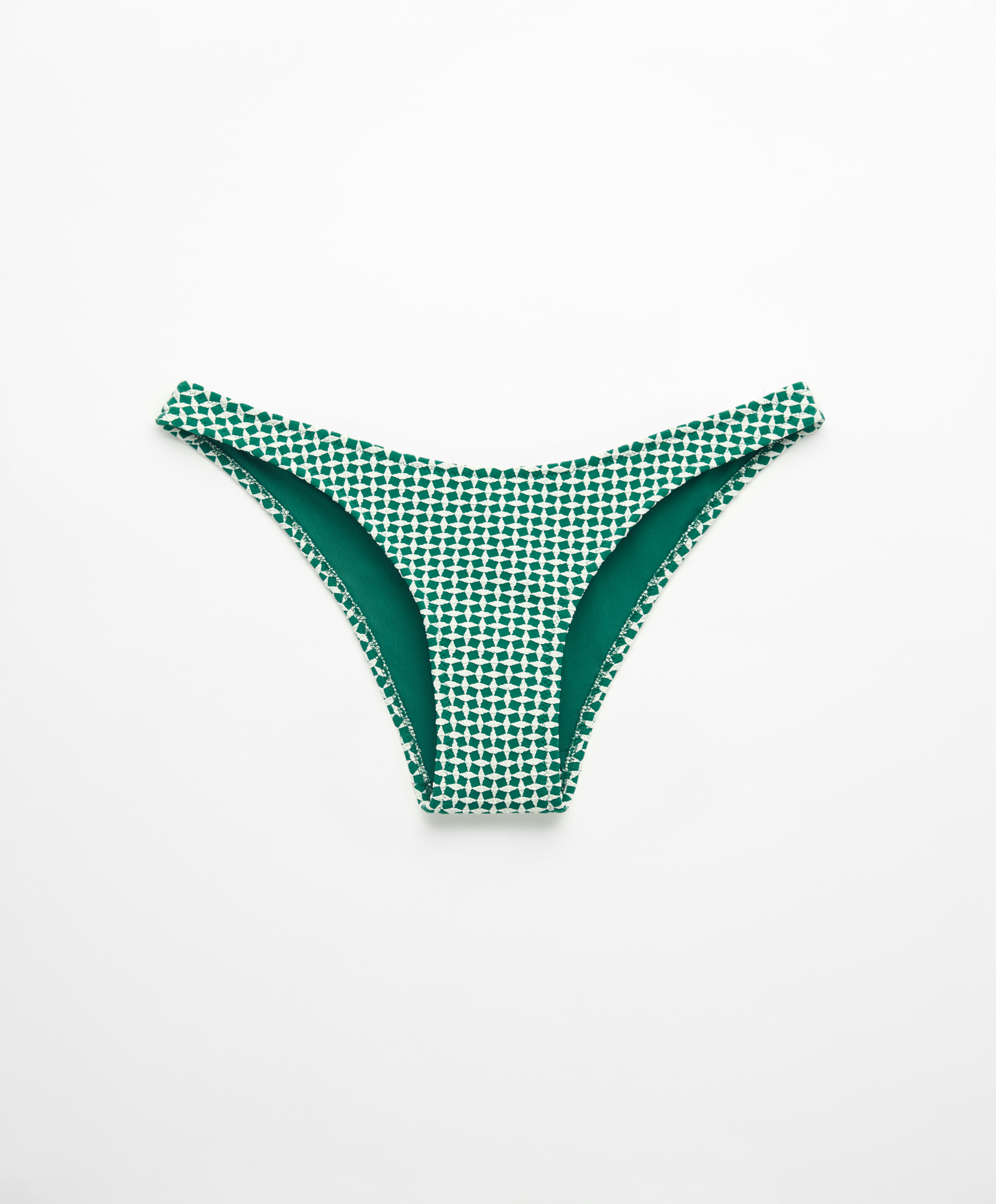 Mini geometric medium-coverage bikini briefs